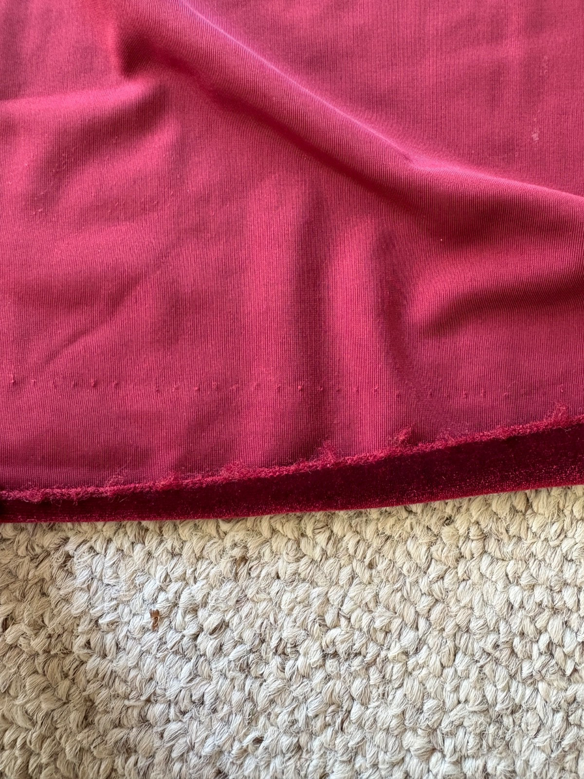 Vintage Diamond Tea Burgundy Velvet Velour Robe S Canadian Union Luxury Gown