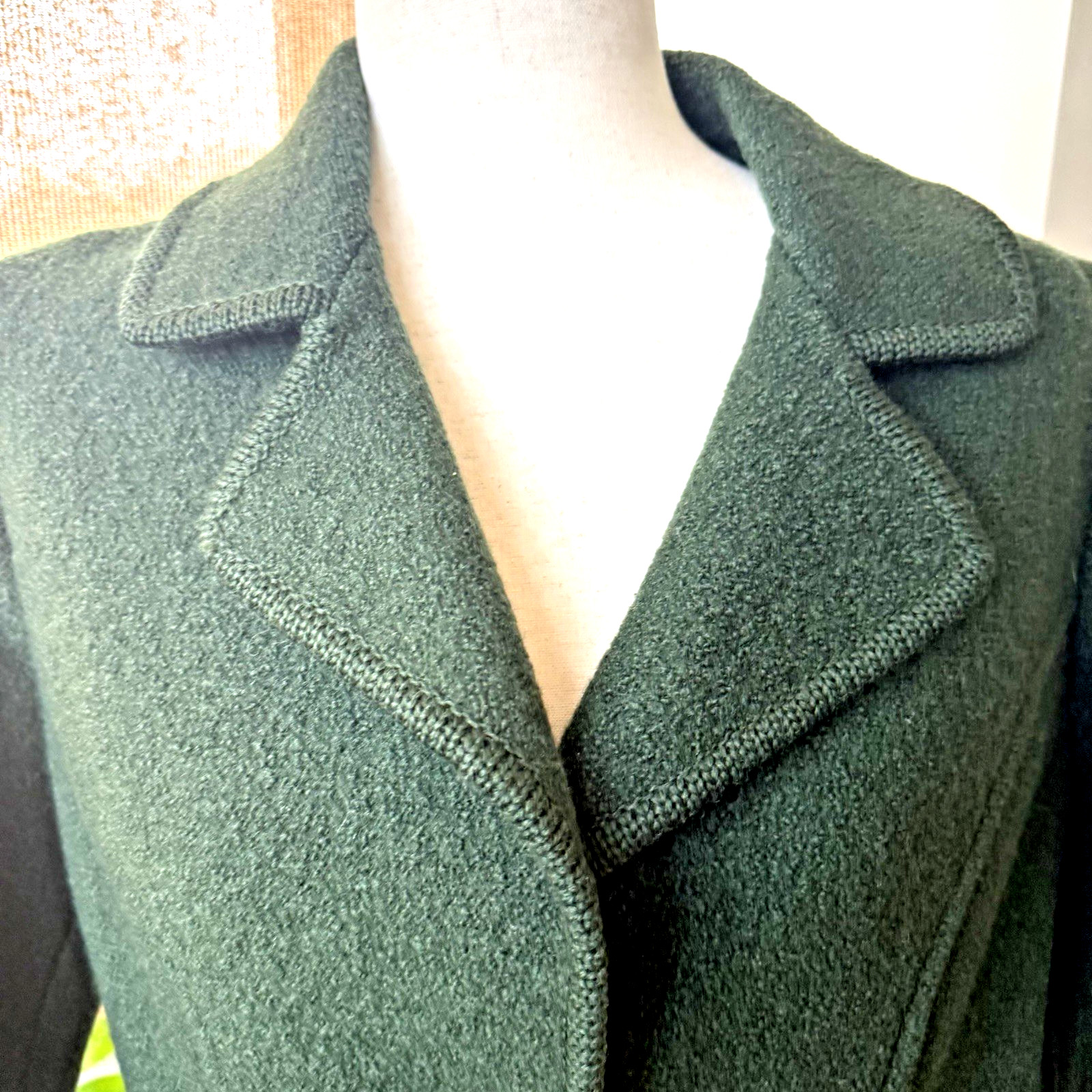 Vintage Salzburger Shetland Wool Jacket Women’s Large Austria Hunter Green