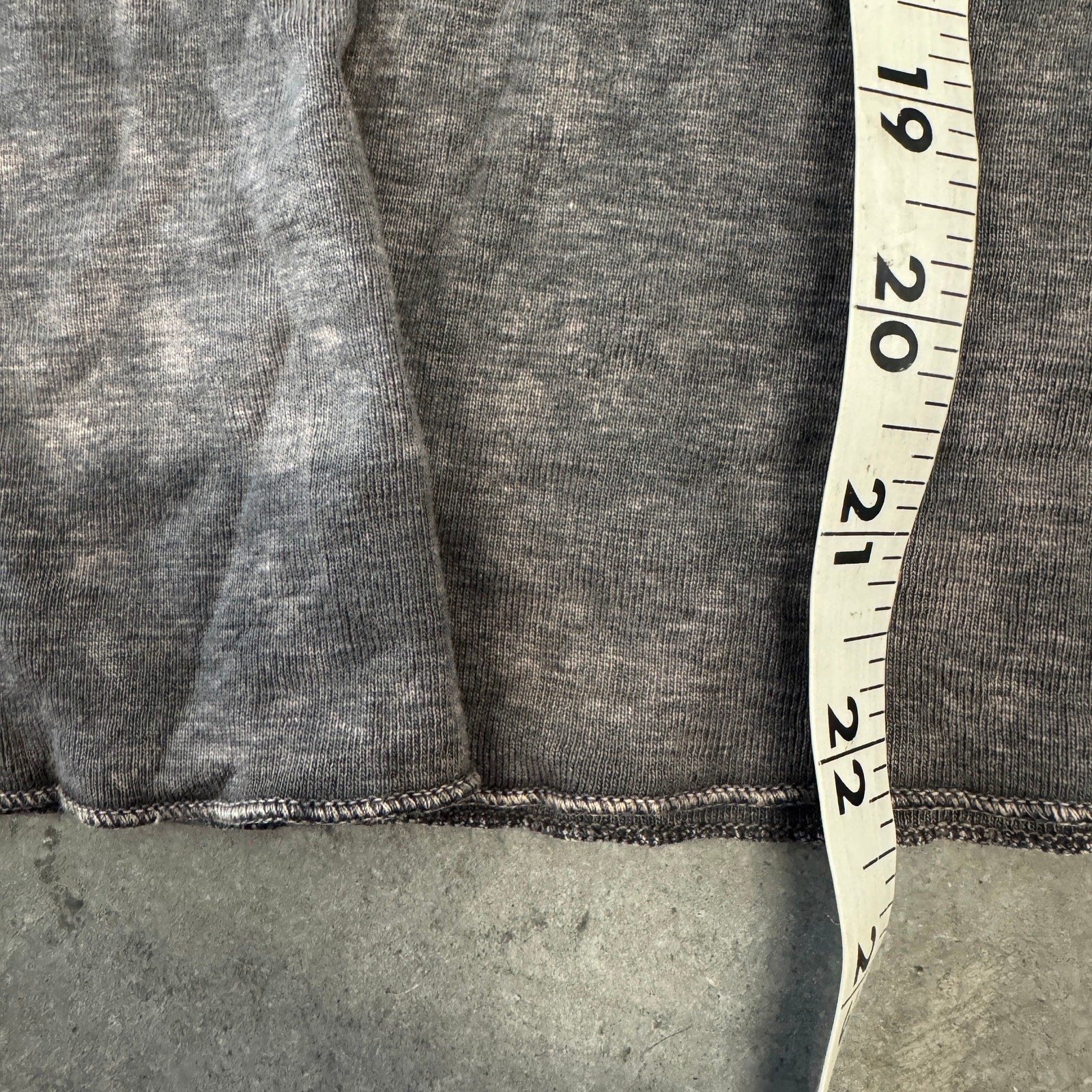 Vintage Y2K Beaded Embellished Grey Brown Acid Wash Longsleeve Xcite USA Medium