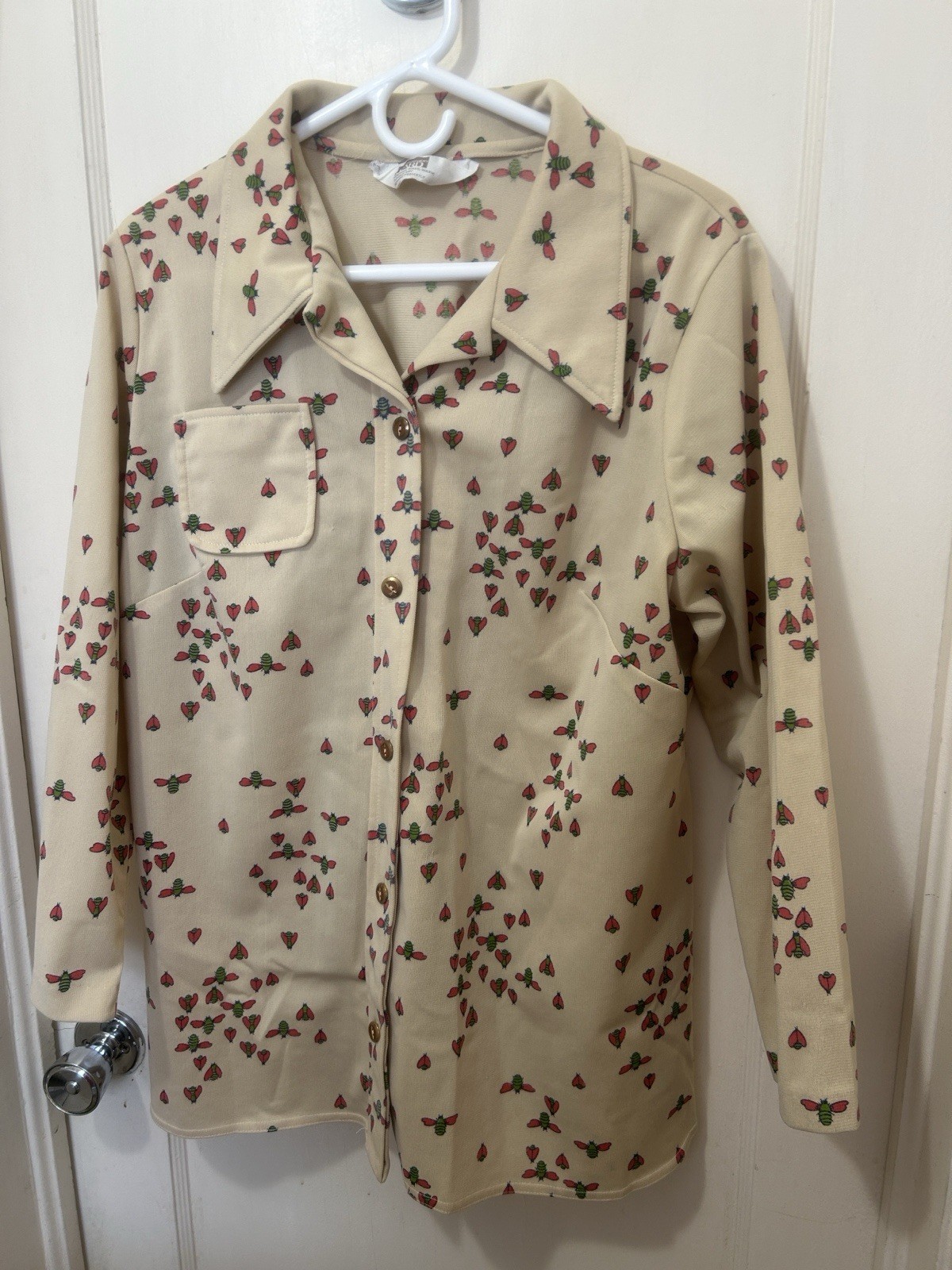 Vintage Montgomery Ward Bees Button Down Shirt