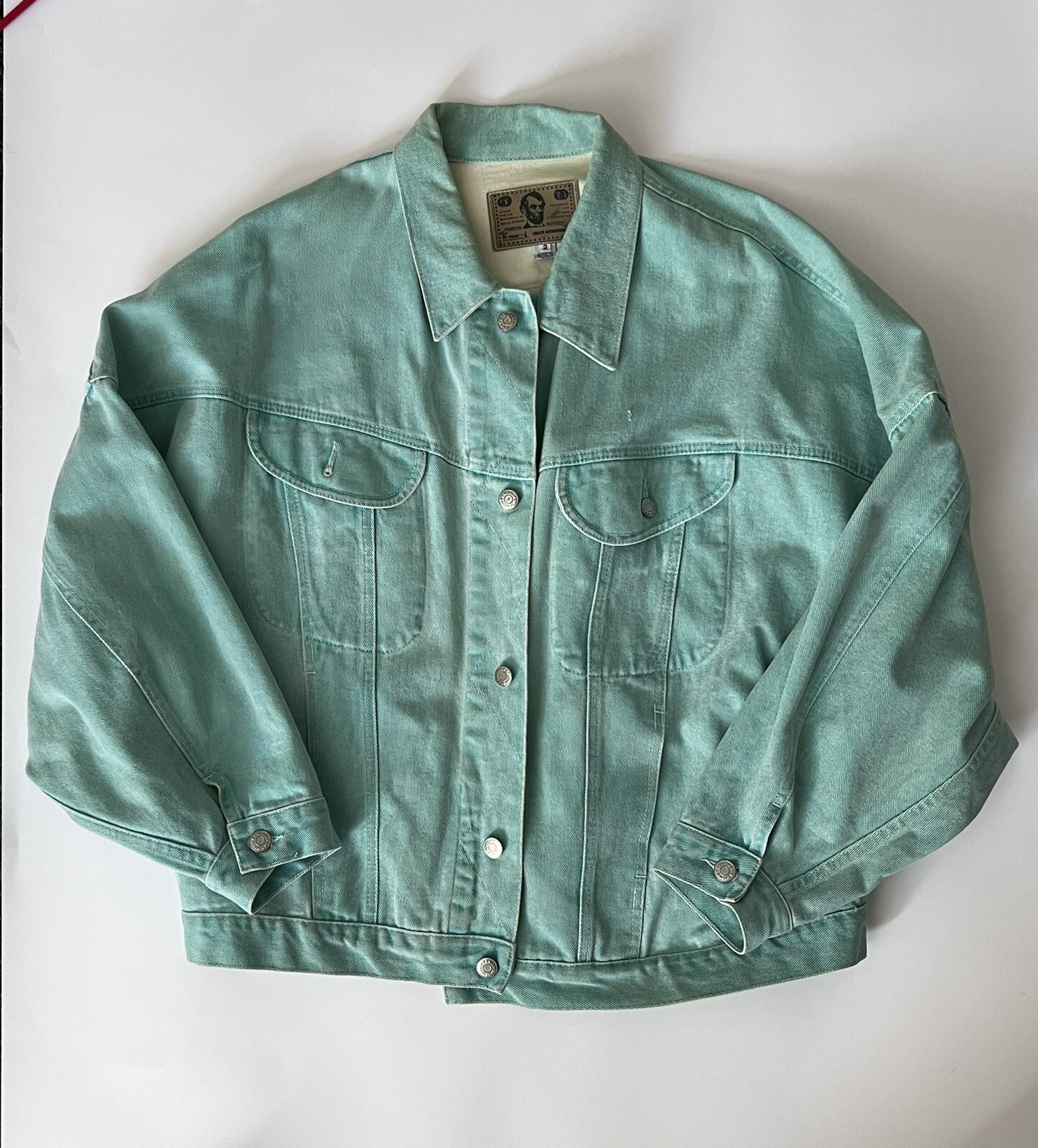 Vintage Et Vous Distressed Denim Jacket And Skirt