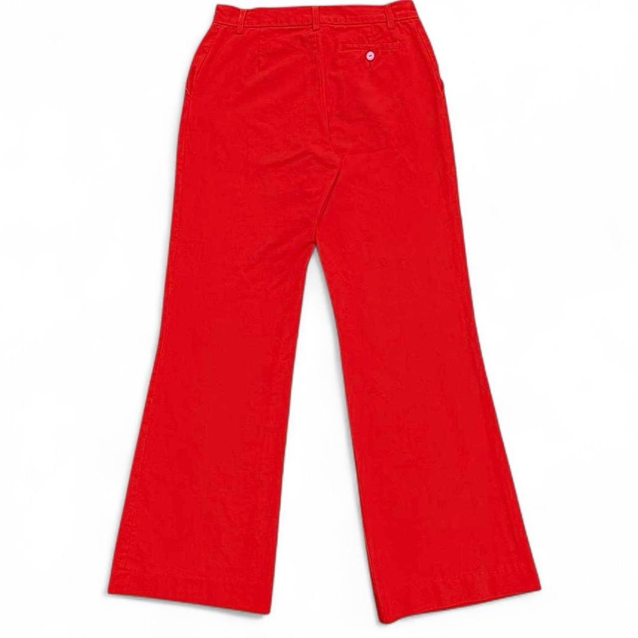 Vintage Low Rise Classic Flare Trouser Chino Red 29×32