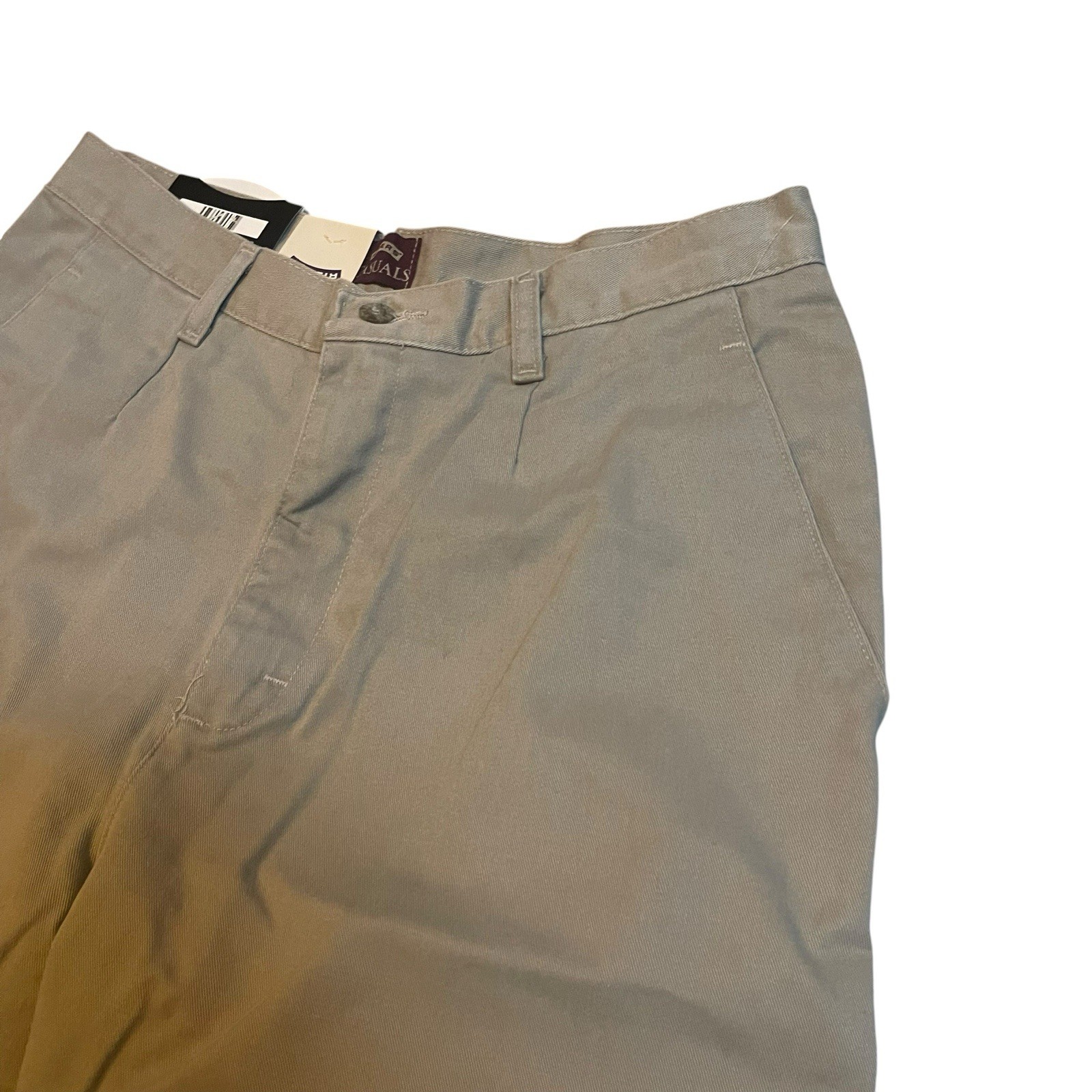 Vintage RIDERS by LEE Jeans Casuals Relaxed Fit Pleated Khaki 80s 90s Womens 14P