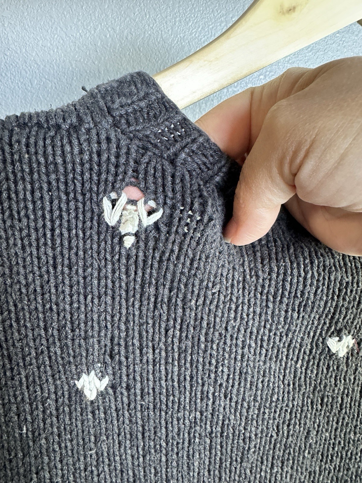 The Eagles Eye Vintage Halloween Cardigan Sweater with Scarecrow & Pumpkin Small