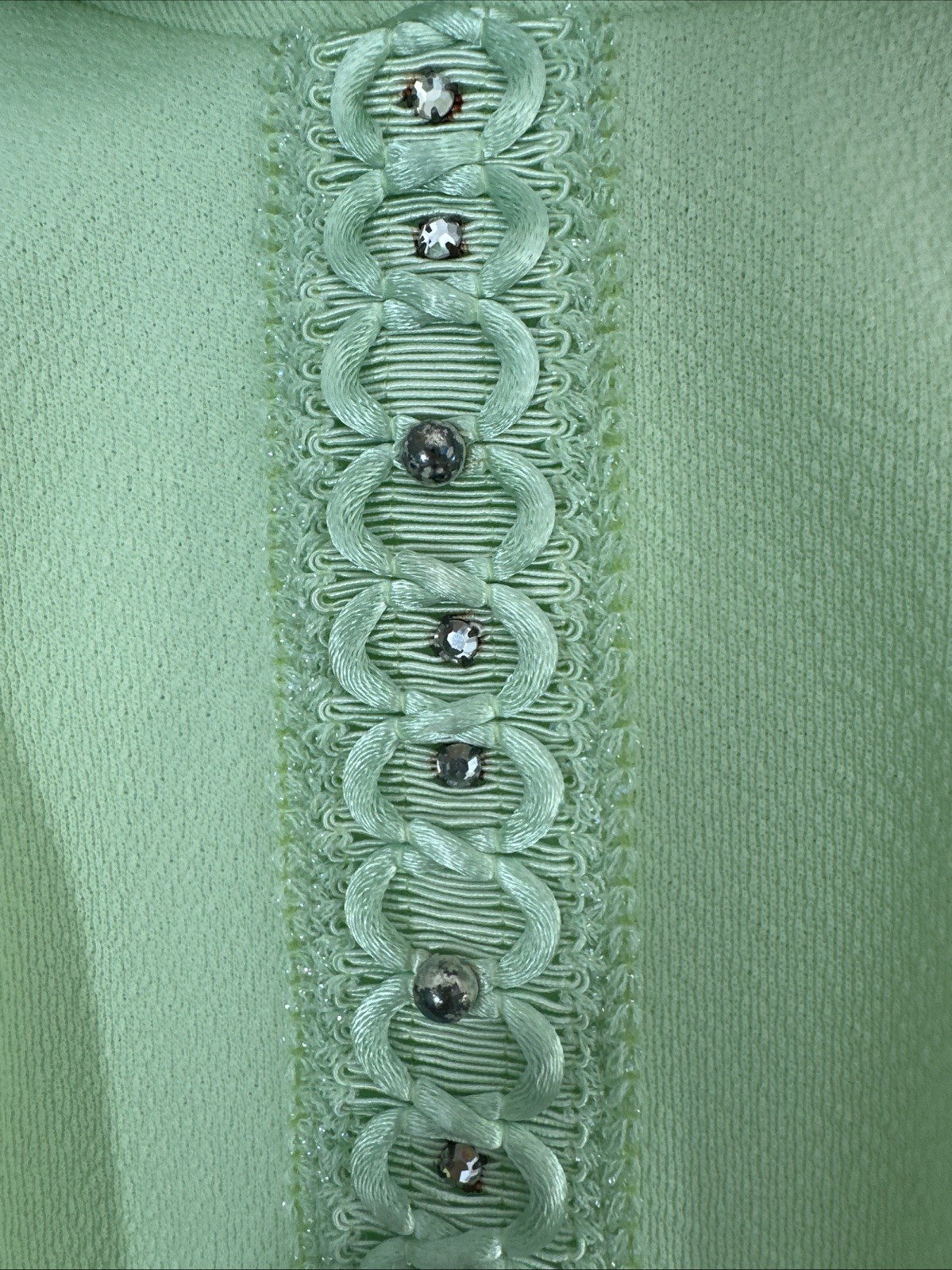 VTG Mod 2 Pc Sheath Dress & Boxy Crop Jacket Set *L/XL Key Lime Green Jackie O