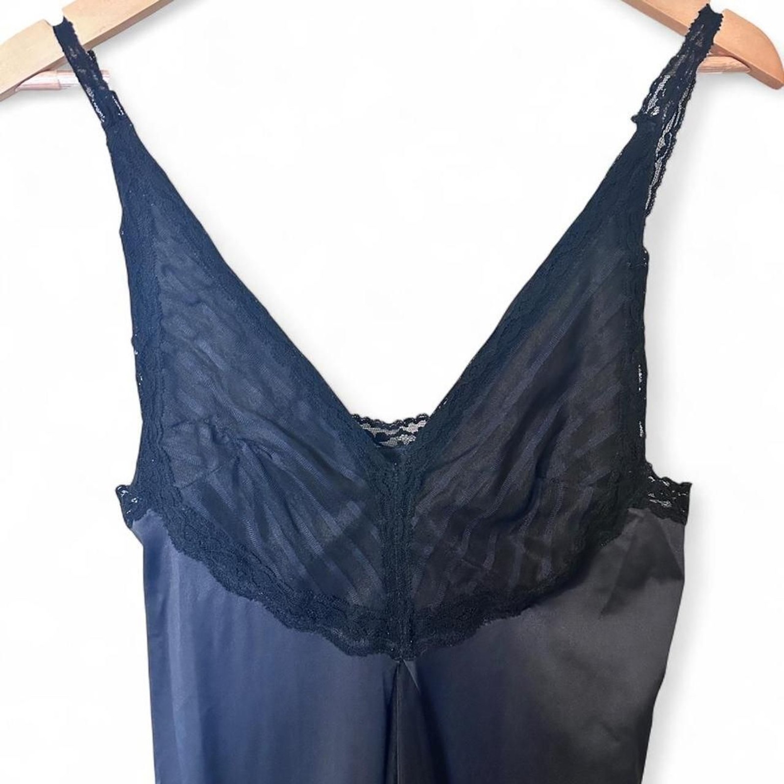 Glydons of Hollywood Vintage Glam Black Night Gown Negligee