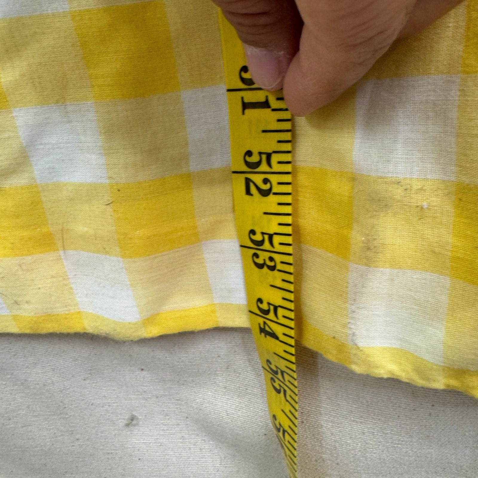 Vintage Gingham Maxi Dress Size 9-10 Yellow Plaid Sleeveless Cottagecore Retro