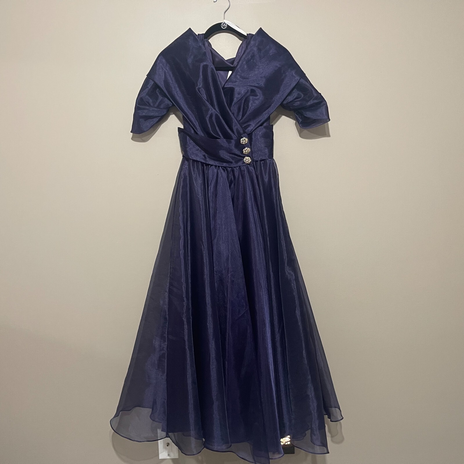 Vintage Watters & Watters Royal Purple Cocktail Dress, Size 4