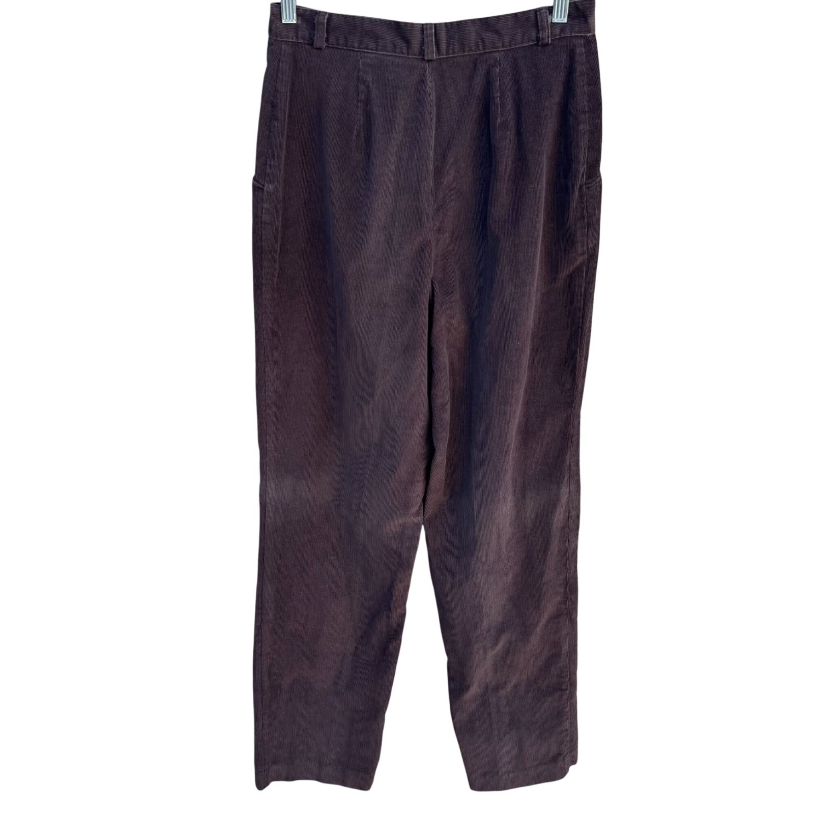 Sears Vintage 70s 80s Twee Corduroy Pleat High Rise Grandpacore Pants Brown M