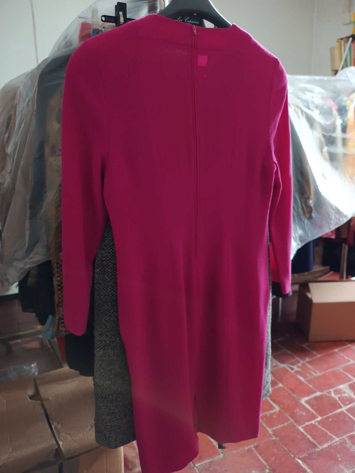 Vintage Tailored Haute Couture Dress Size M/L See Measurements Excellent Condition