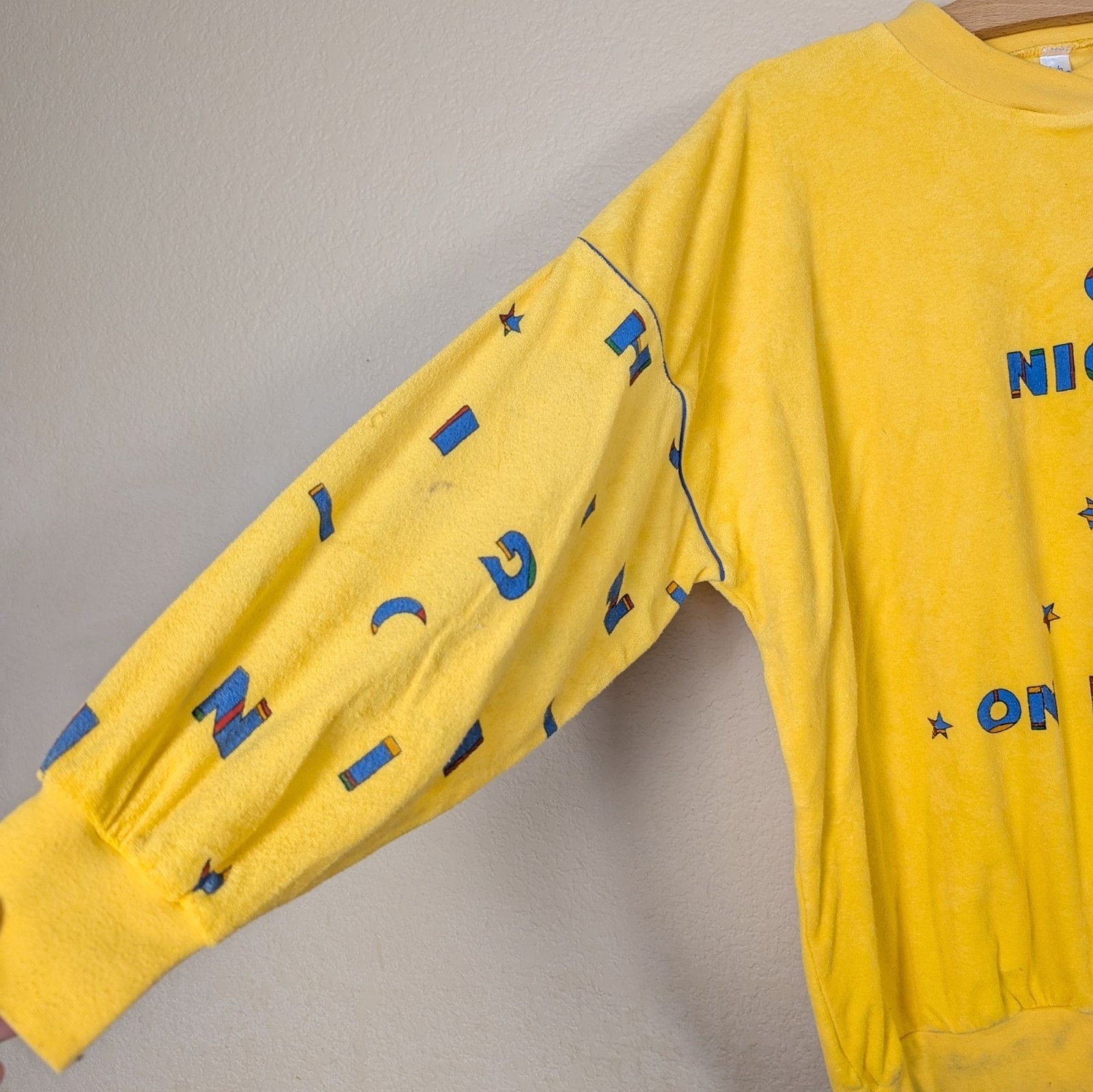 VTG 70s Rare Linda Clifford Sweatshirt Terry Cloth Night on Earth sz XL unique