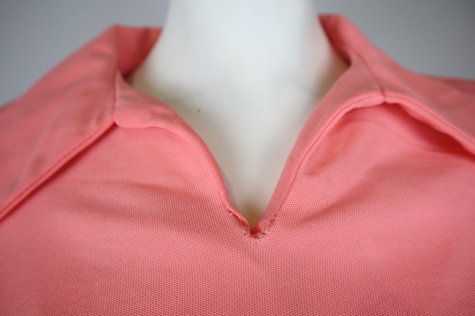 Vintage 1970s 70s Women’s Coral Orange Pink Dress with Belt – Size S