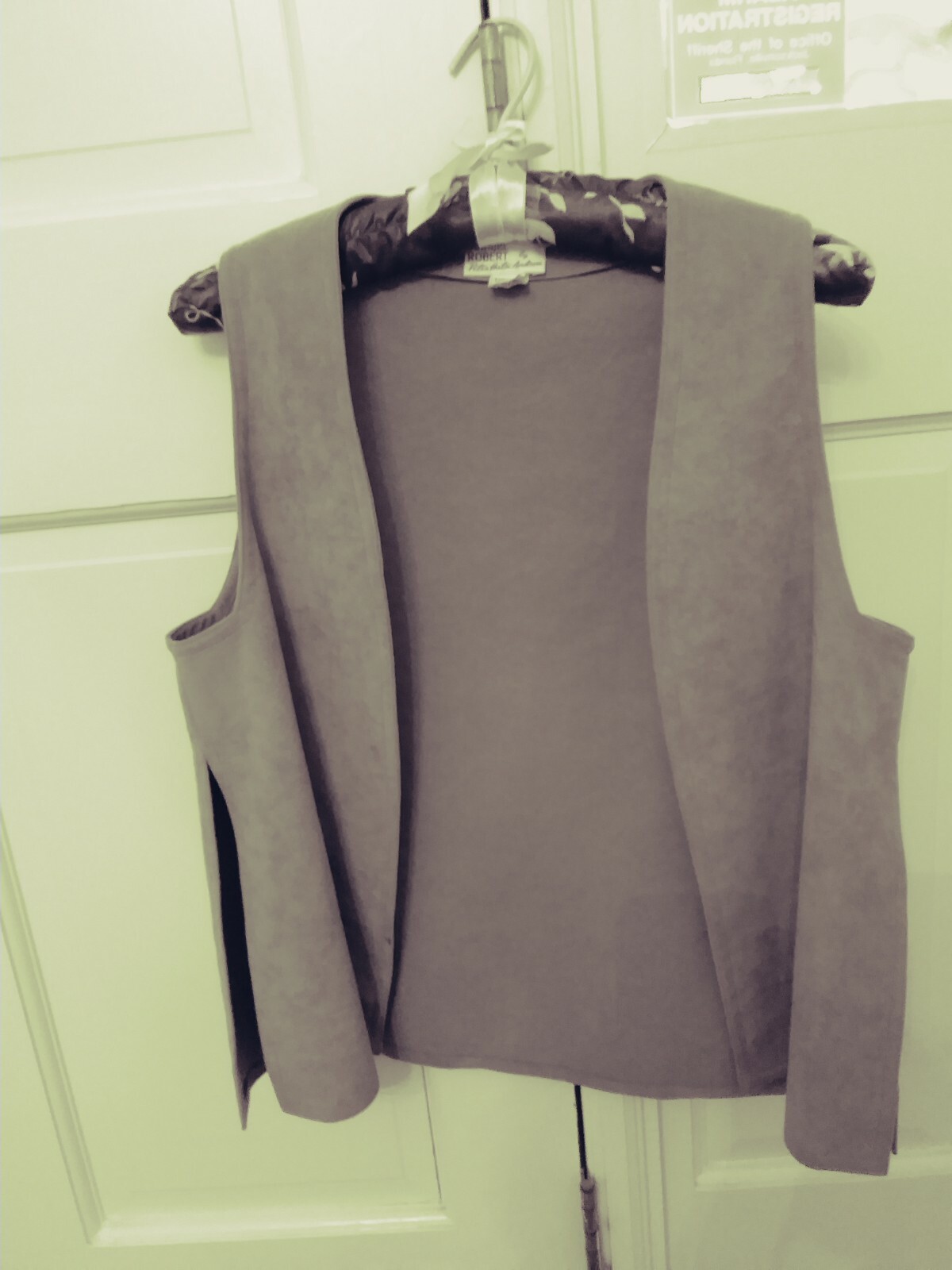 Ultra Suede Vest By Samuel Roberts