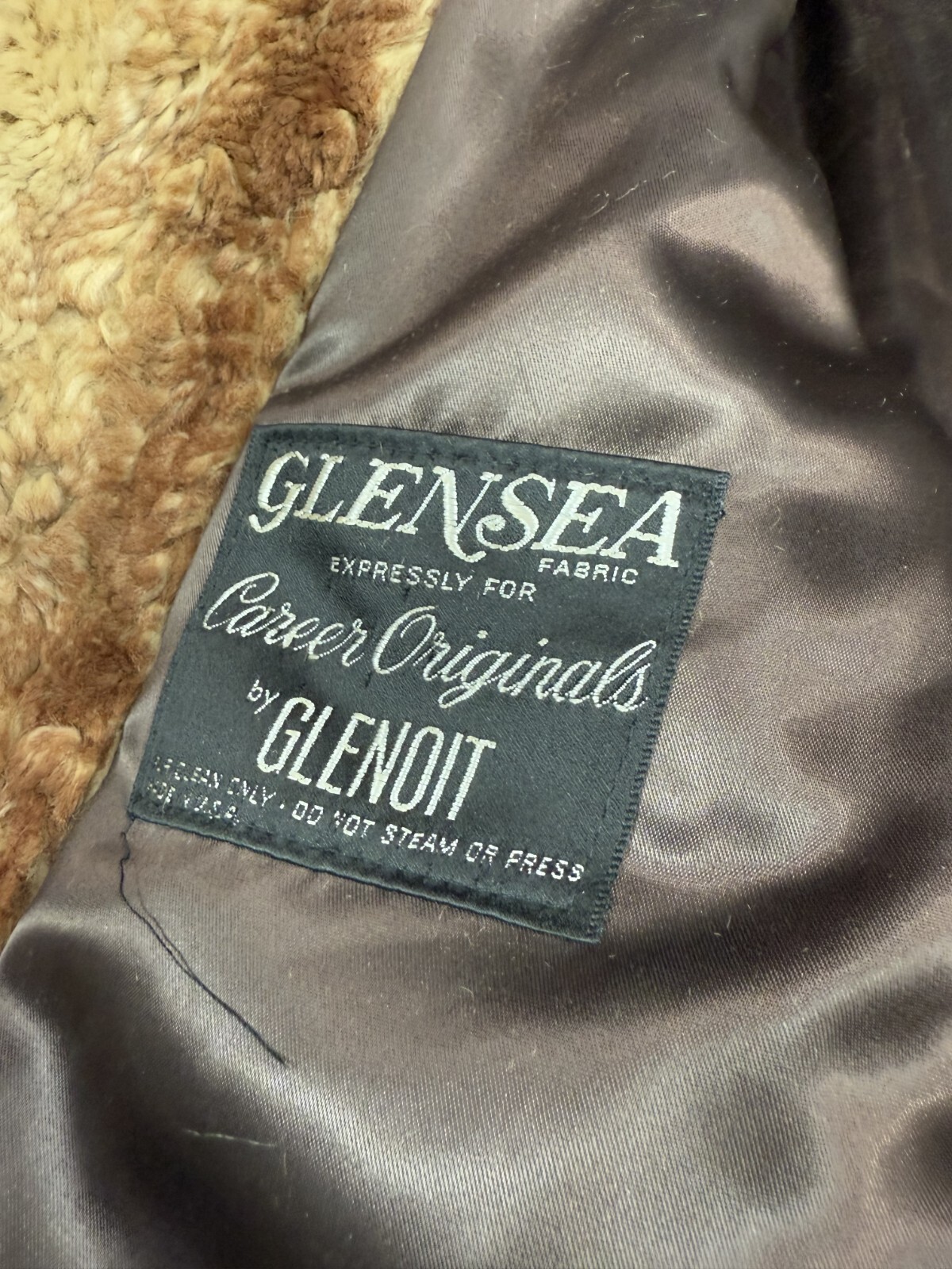 Vintage Dark Green Coat Jacket Hooded Mid Length Sz XL Glensea by Glenoit