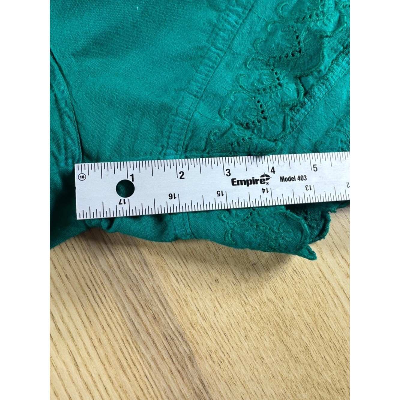 High-Waist Green/Teal Lace-Hem Vintage Y2K Women’s Shorts