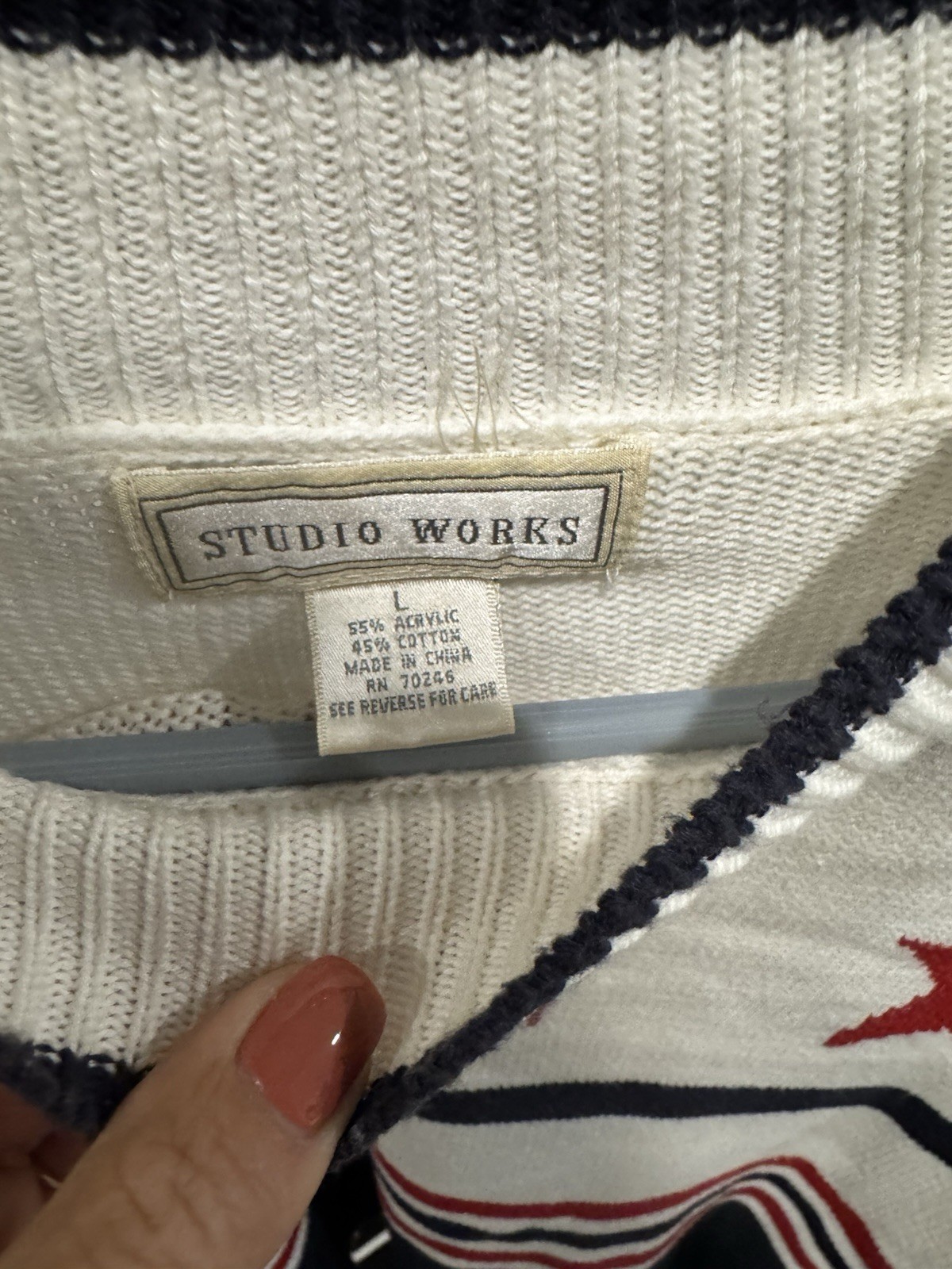 Vintage Women’s Americana Sweater Studio Works Size Large