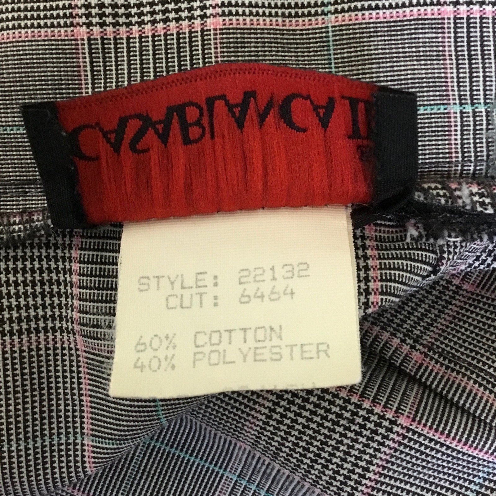 Vintage 80’s Casablanca II Union Made Plaid Checkered Skirt