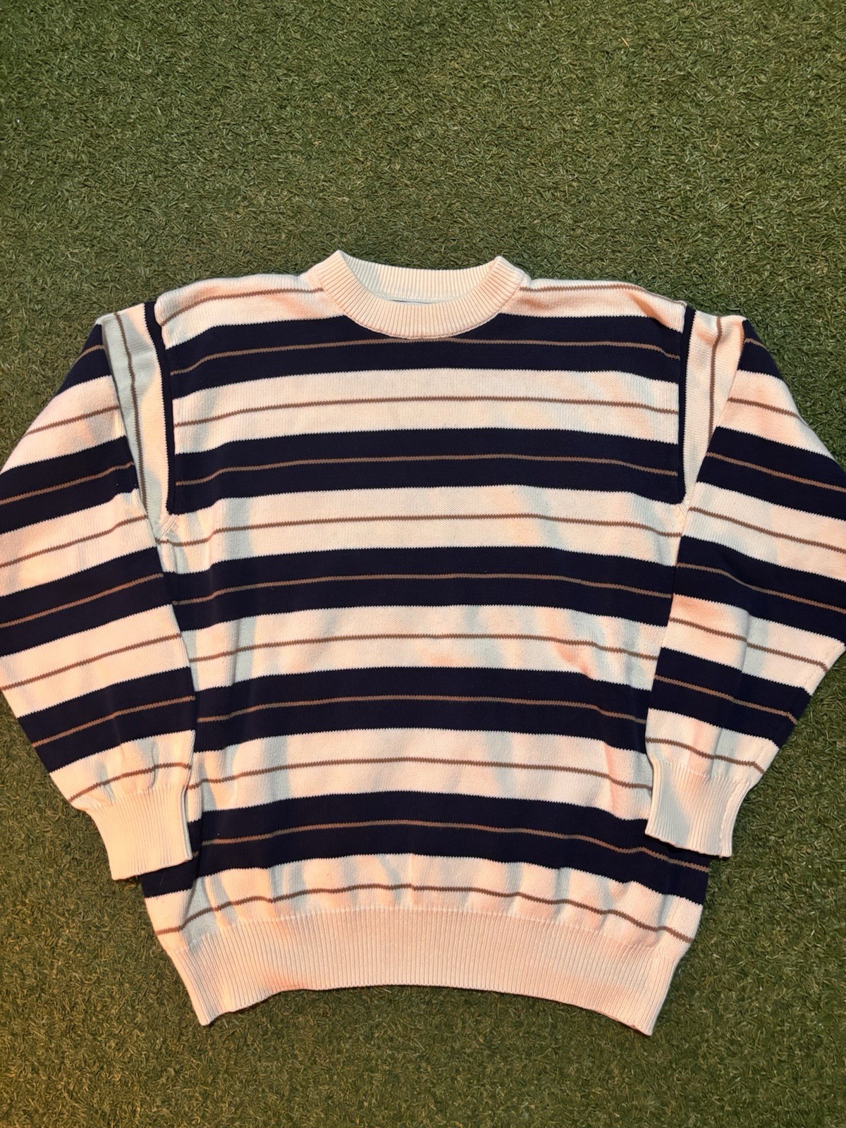 Vintage 80’s United Colors Of Benetton Striped Sweater Women Size M