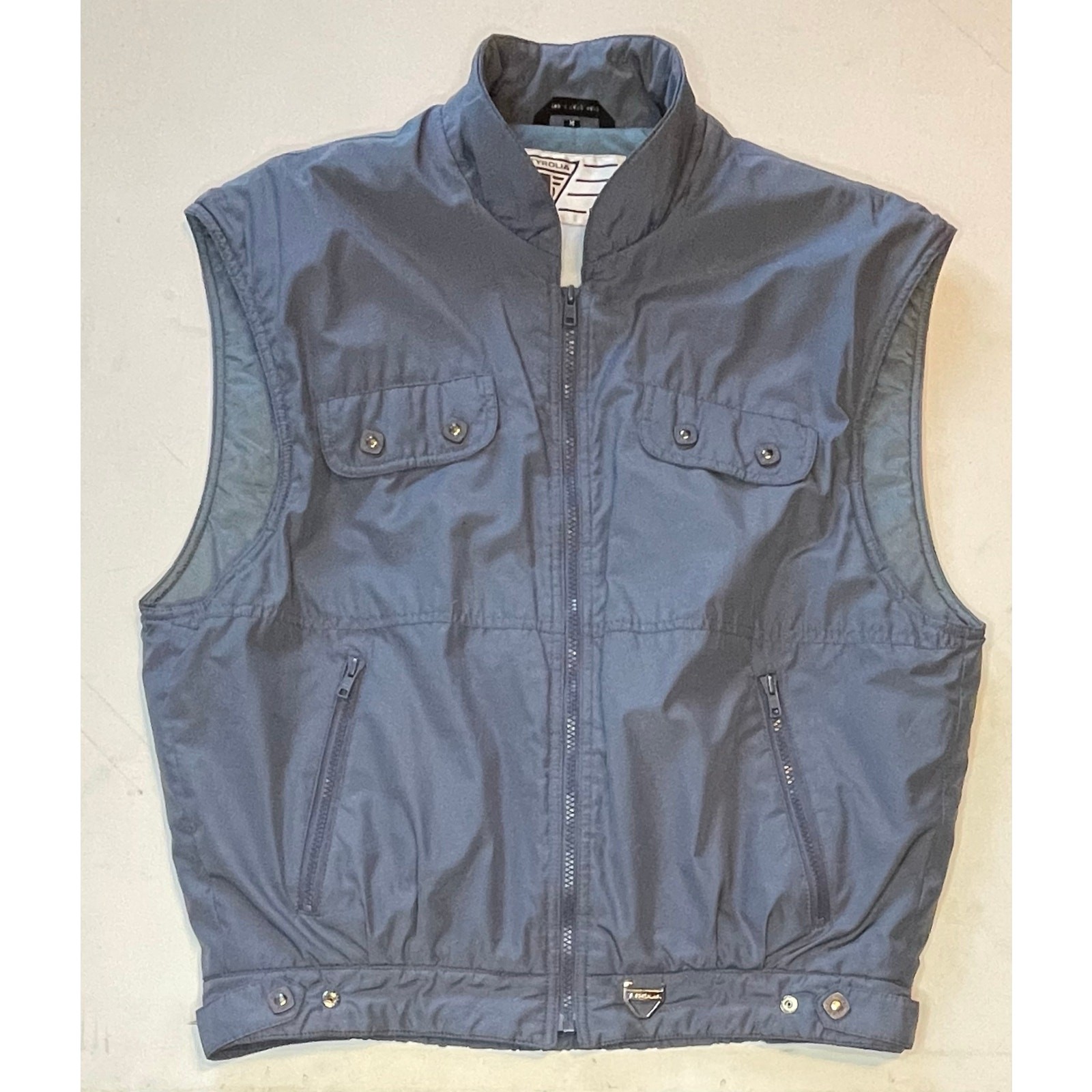 VTG Tyrolia by HEAD Pewter Gray Vest Sz M 80s Ski Heritage Apres Retro gorpcore
