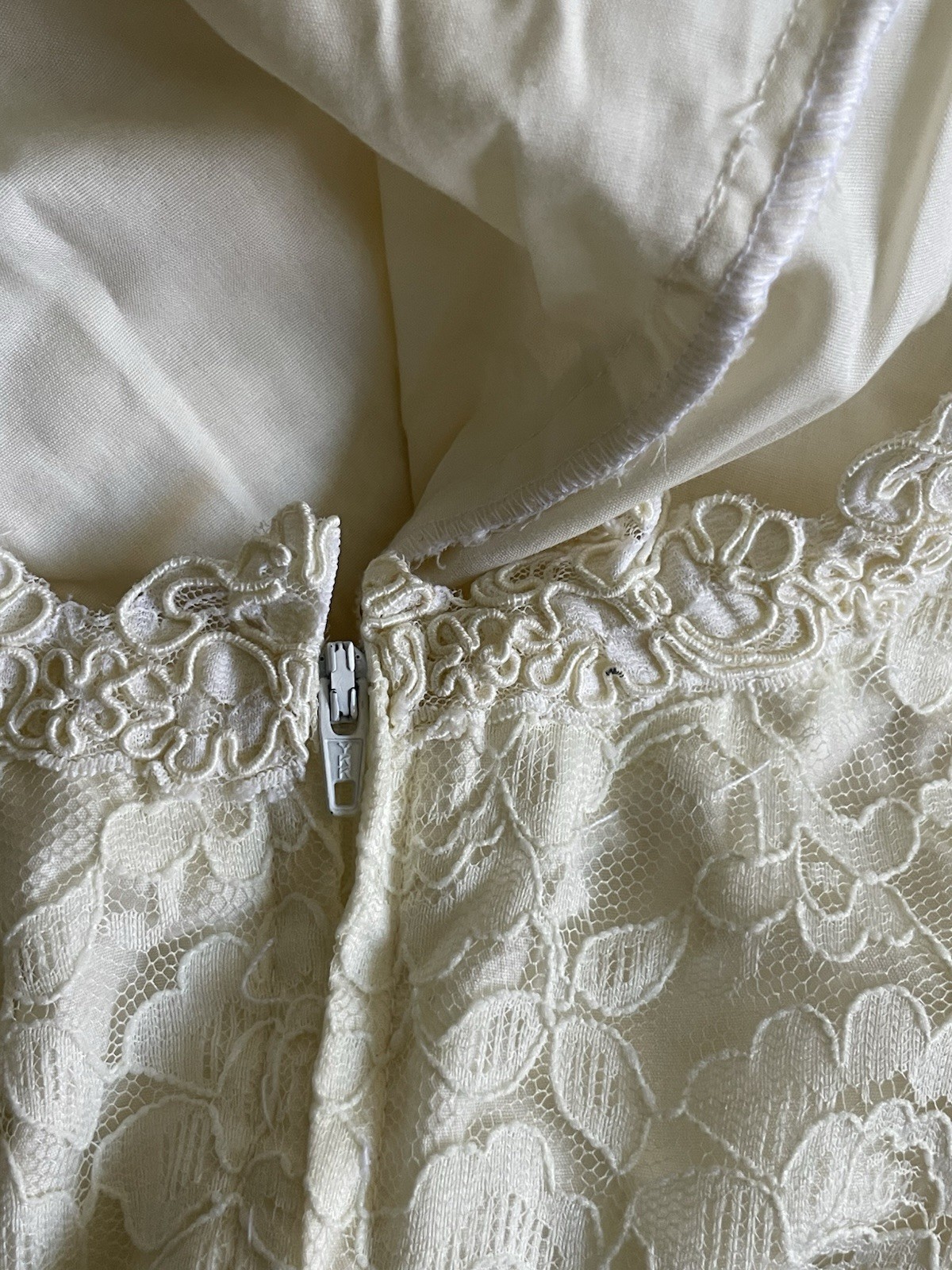 Vintage 1980s 1970s Boho Prairie Lace Wedding Formal Party Mermaid Dress