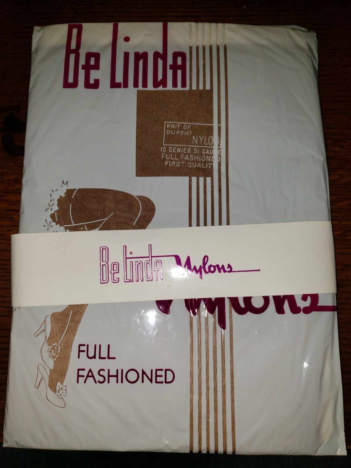1pr Old Stock 15-Denier Belinda Vintage Full-Fashioned Nylon Stockings – Size 10