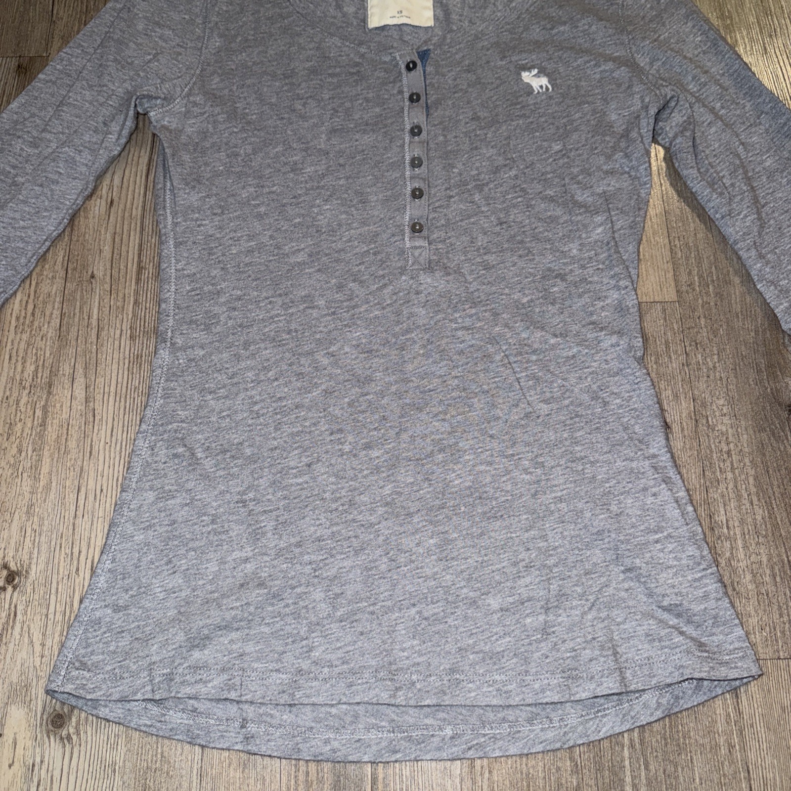 Vintage Abercrombie & Fitch Women’s Shirt 3/4 Sleeve Top Size XS Bella Swan Y2K
