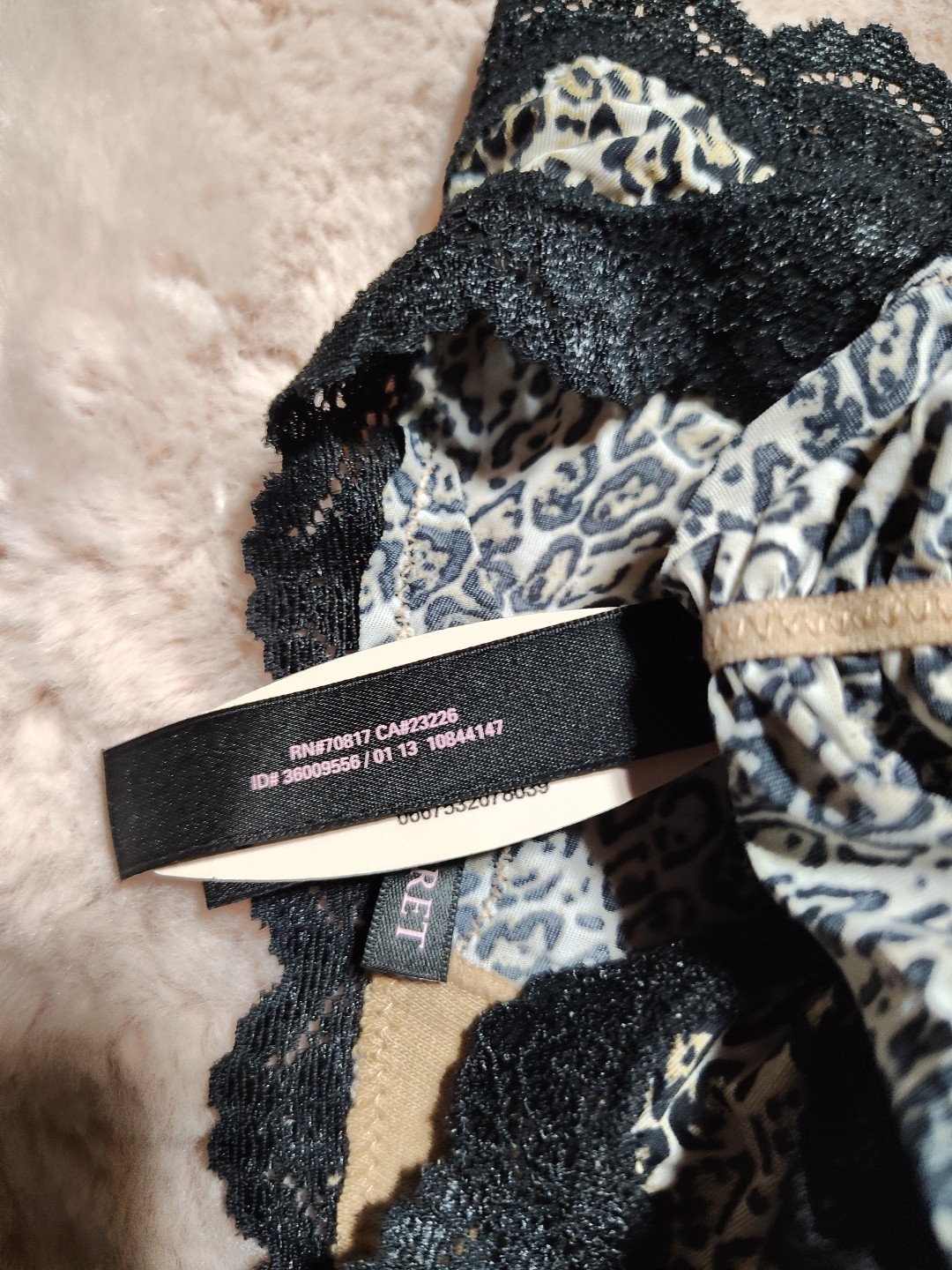 Vintage Victorias Secret Rushed Back Leopard Cheekini OS, Year 2013