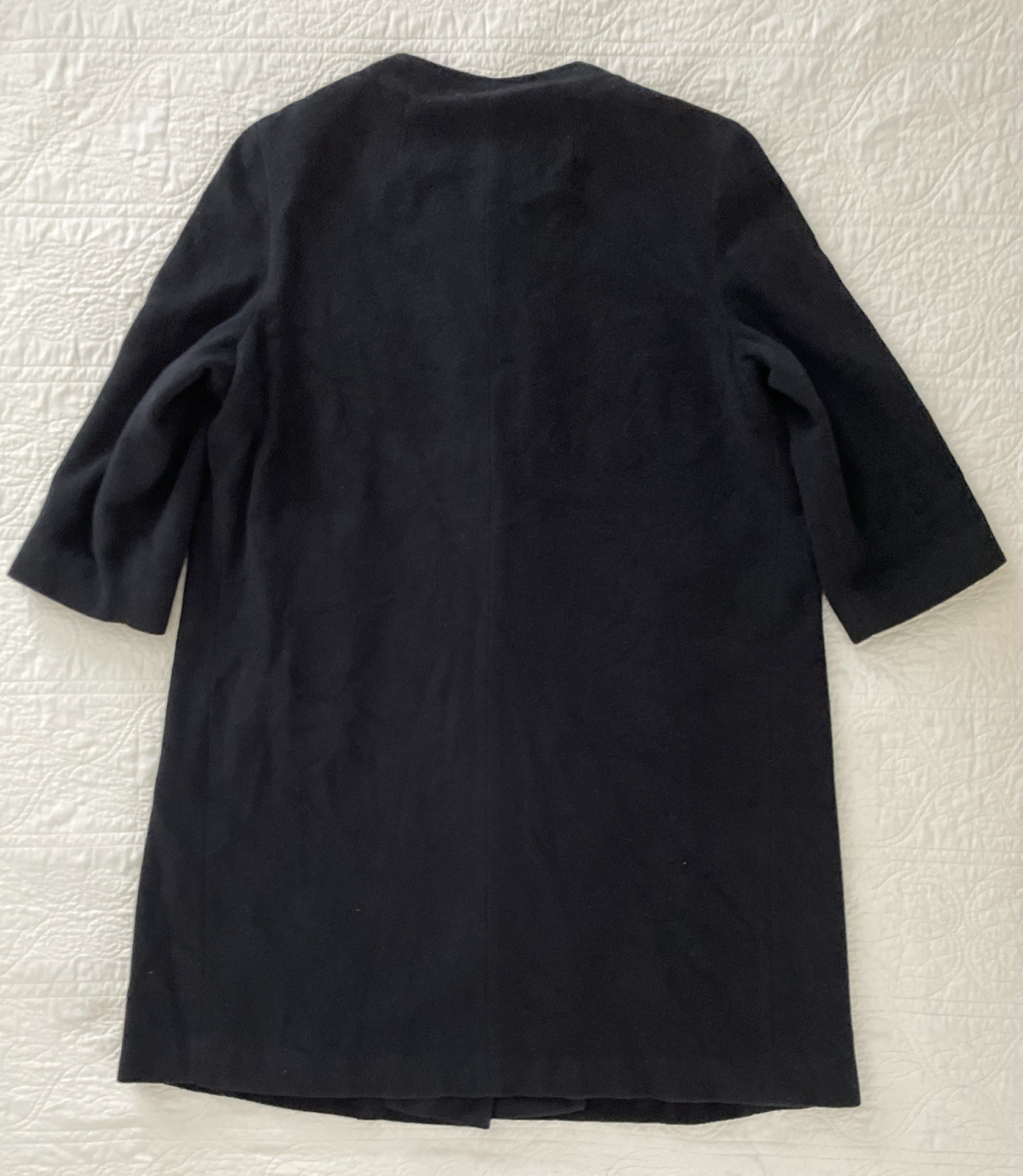 Vtg. J.J. O’Donnell 100% Cashmere Opera 1950s Black Coat Silk Line Sz XL Custom