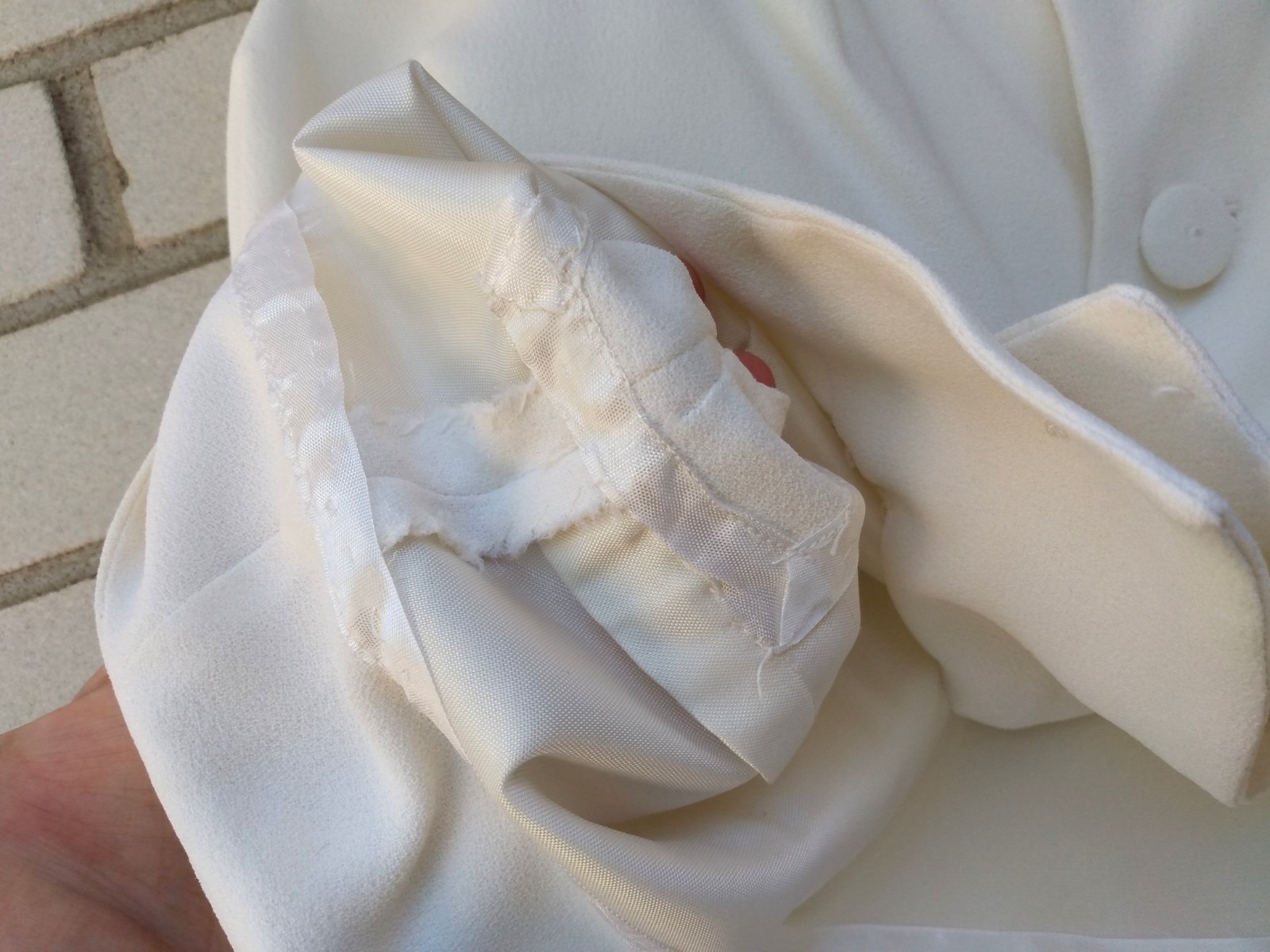 Vintage 60s Ivory Bolero Dress Jacket 42″B Rockabilly Formal Crepe Chiffon