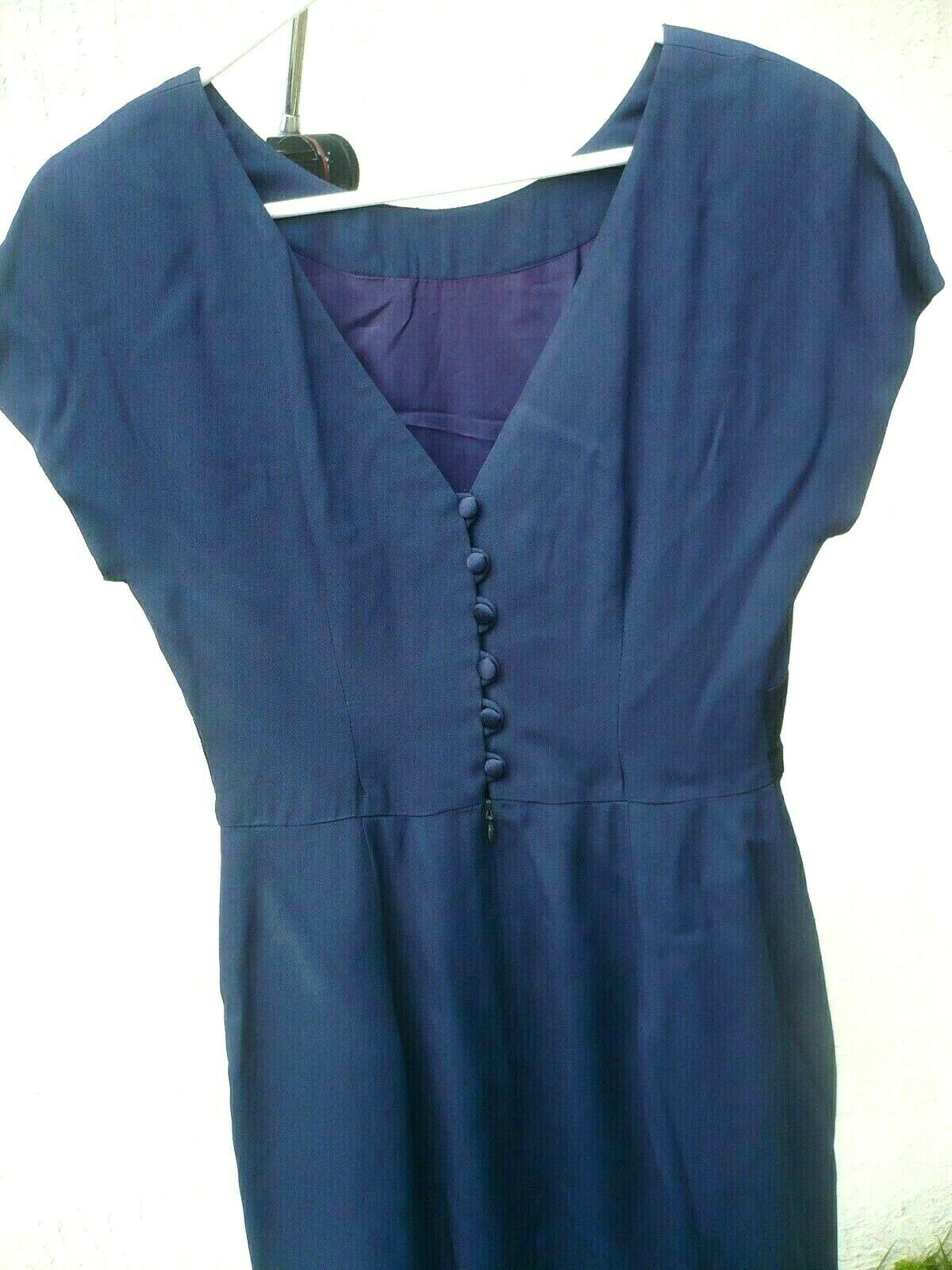 VTG 80S DONNA RICCO NY S 8 HOURGLASS COCKTAIL EXQUISITE BLACK FITTED DRESS WOMEN