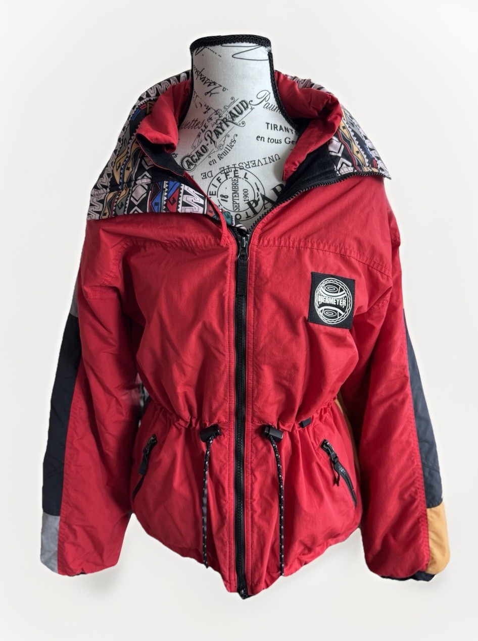 Vintage 80s 90s OBERMEYER Color Block Puffer Outdoor Ski Jacket Juniors/ Women’s