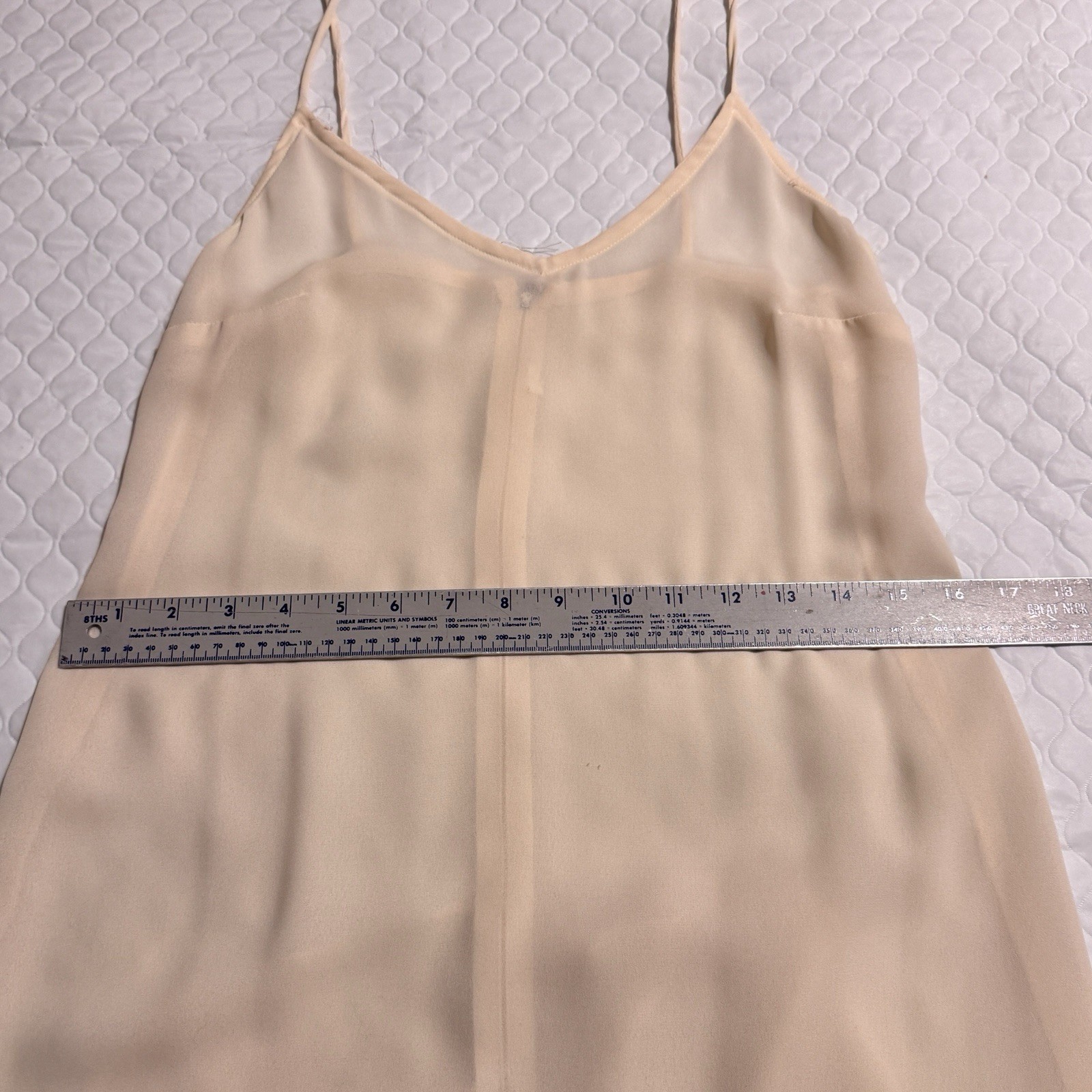 Vtg 70s 80s Sz S Gina Bacconi? Cream Lace Gatsby Wedding Party Art Deco Dress