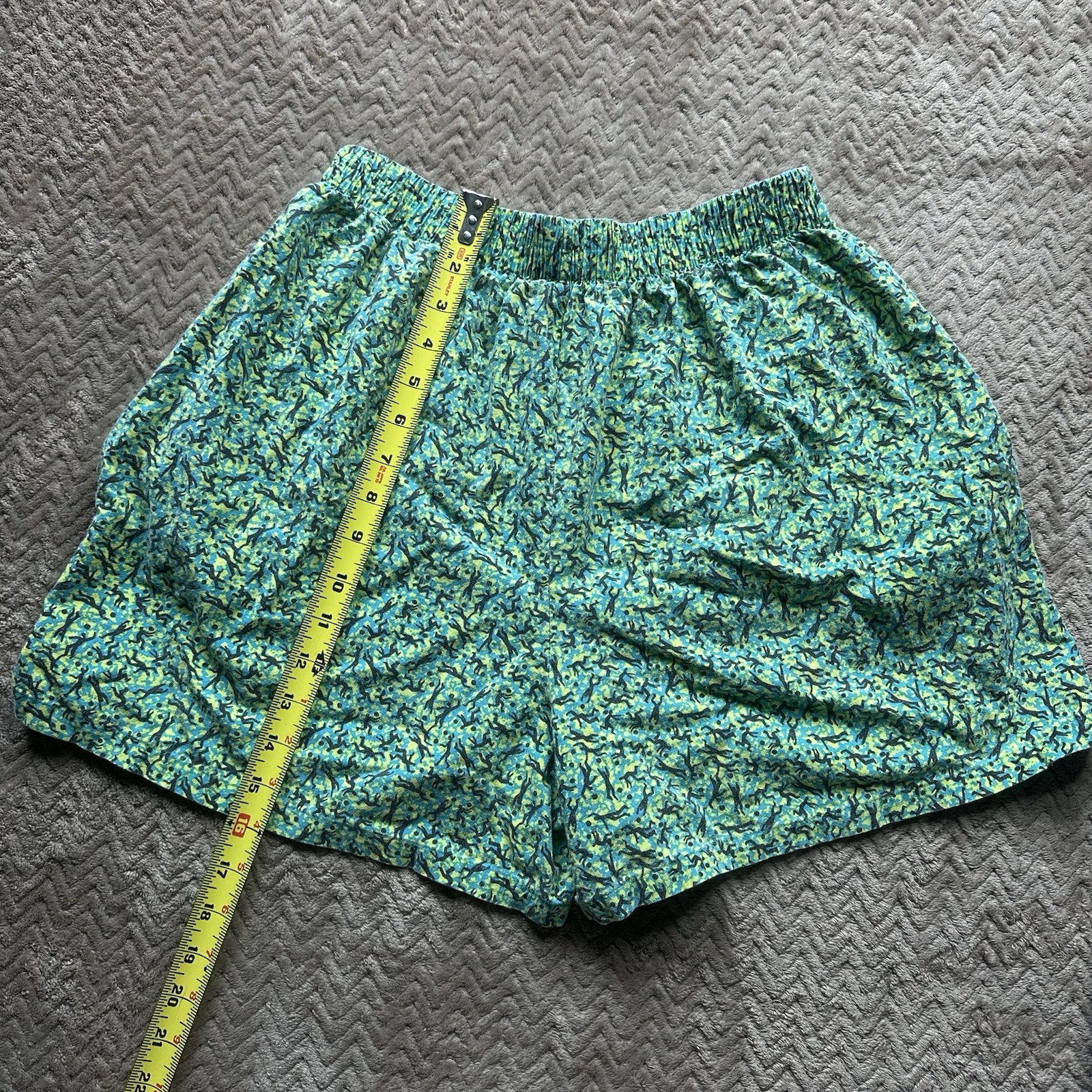 VTG 80s 90s Surfer Pinwheels Adult Large Shorts Cotton Unique Print Classic