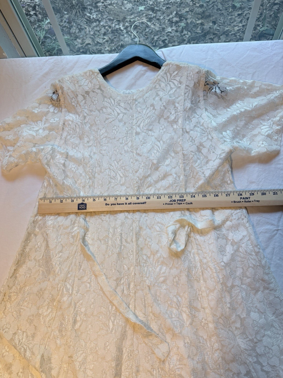 Vintage 80’s Starina white lace dress (cottagecore, boho, bridal, floral)