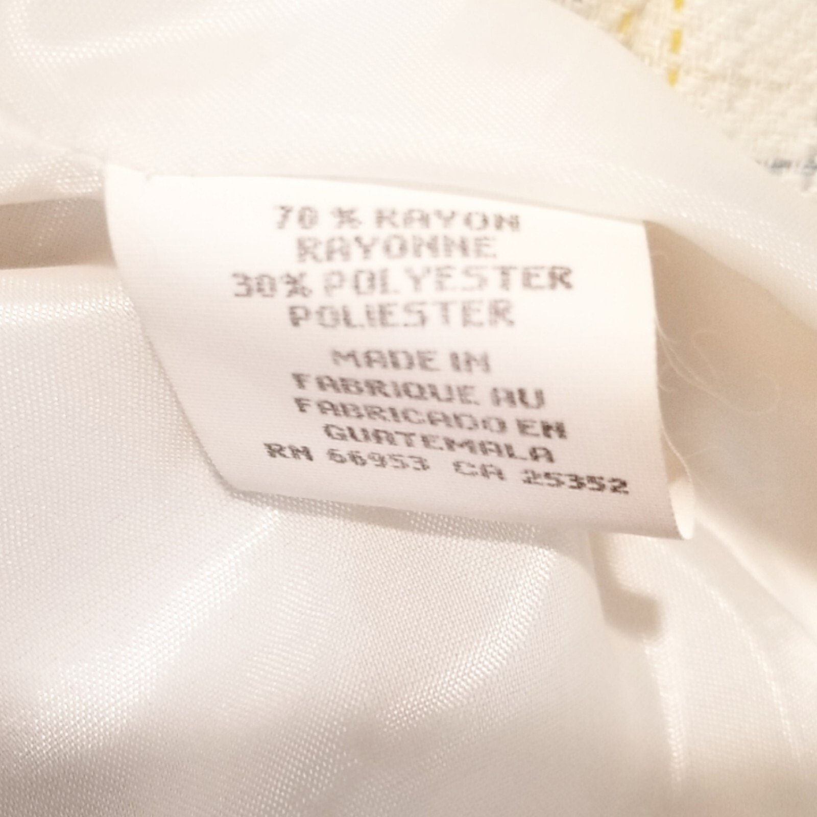 Leslie Fay Sportswear Blazer Cream Pastel Check Size 16 Shell Button Vintage