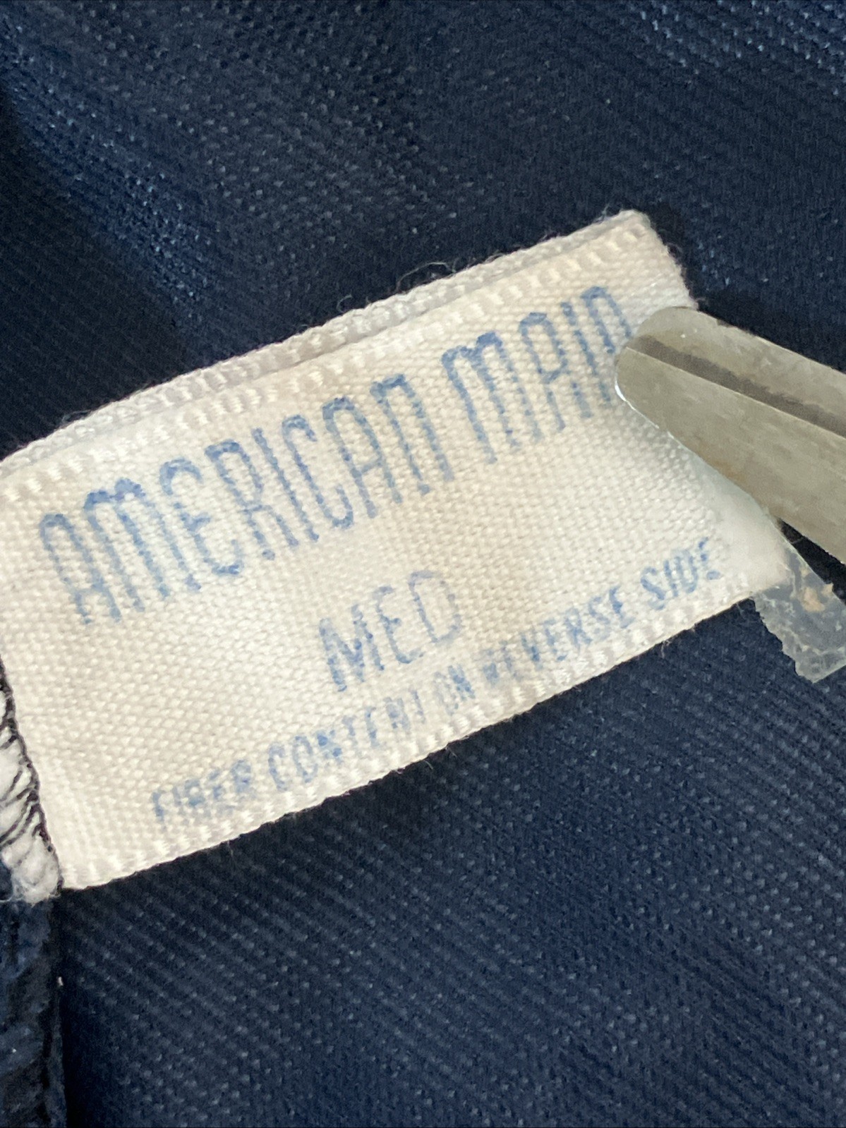 Half Slip Vintage Lingerie Nylon American Maid Skirt Liner 60s Navy Blue Medium