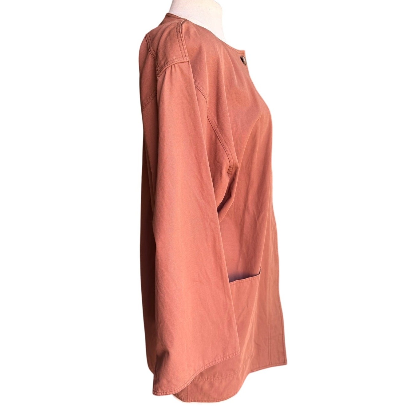 Vintage Ungaro Parallele Size 9 Women’s L Linen Blend Earth Tone Work Jacket