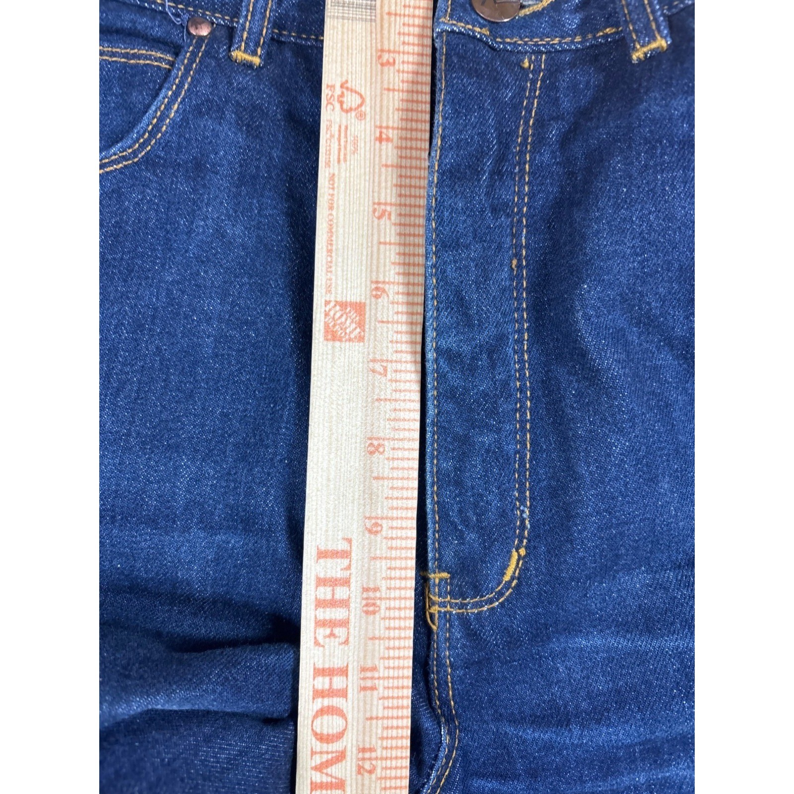 Gloria Vanderbilt Murjani Jeans Womens sz 14 Dark Blue Vintage High Rise Swan