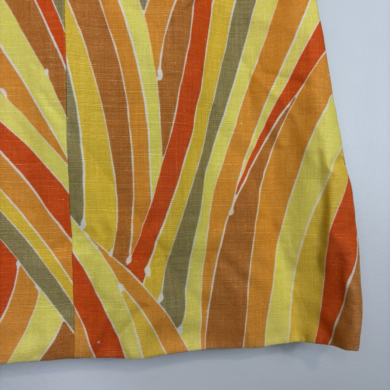 Vtg 60s Mod Sleeveless Shift Dress Psychedelic Abstract Geometric Colorful
