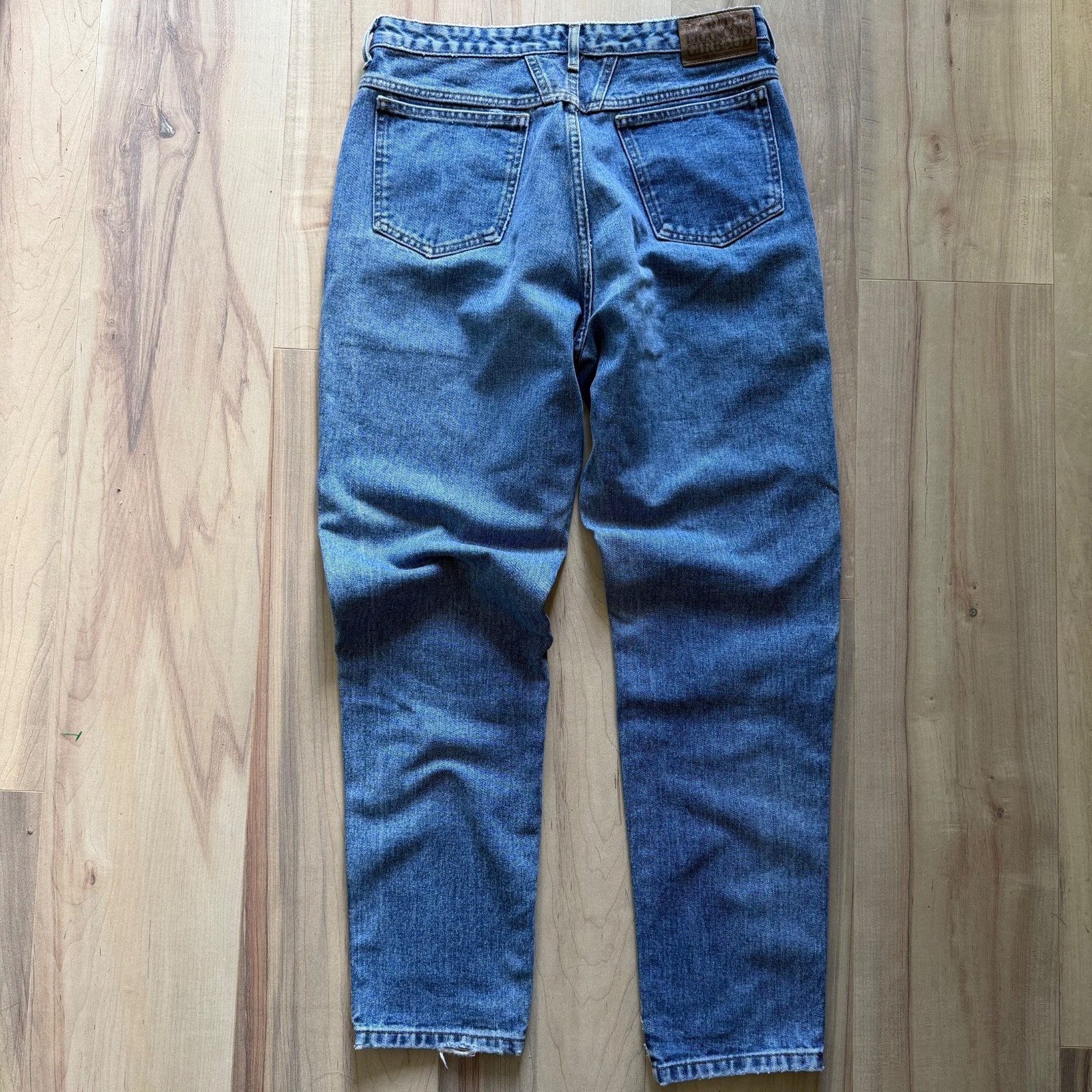Vintage Stonwashed 90’s Marithé François Girbaud V-Panel Fly Tag Jeans Sz 13 14