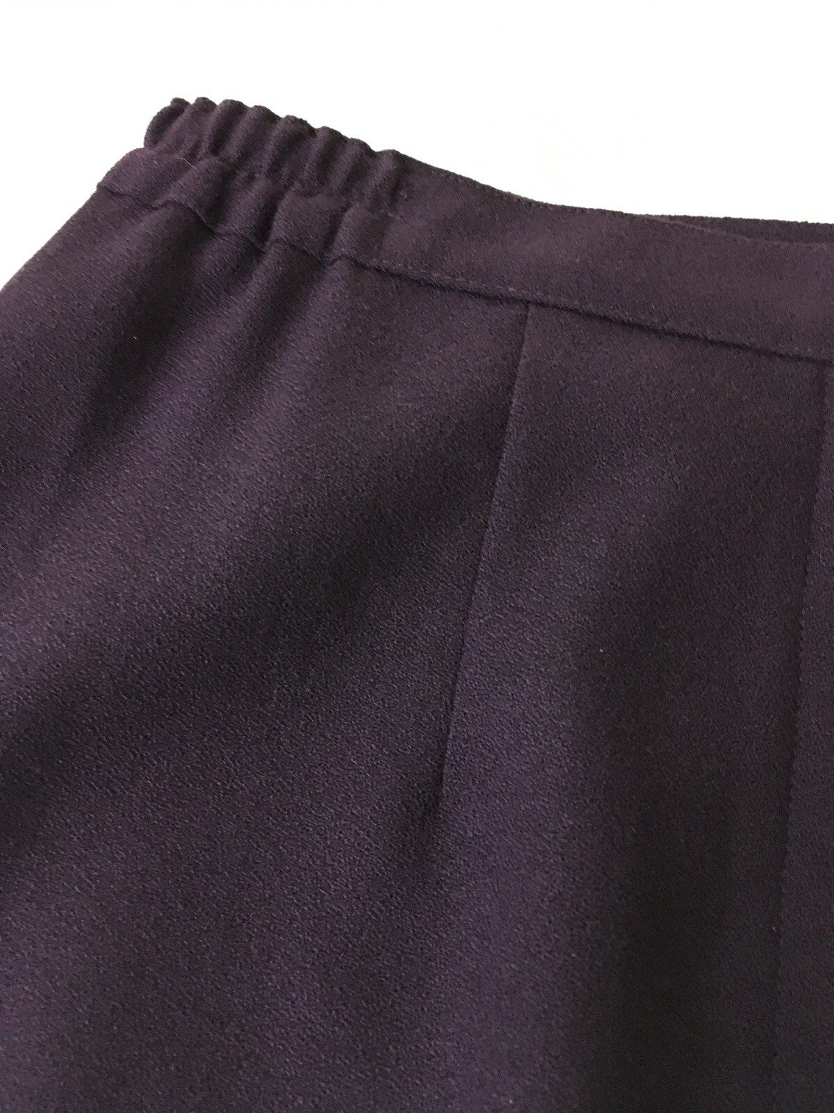 Vintage EMILY 100%Wool StretchWaist Pencil Skirt Jacket Velvet Collar Woman’s 12