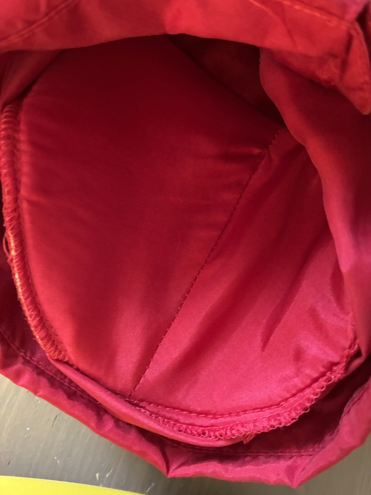 Capezio Vintage 80s Red Silk Fringe Shoulder Pad Button Up Blouse Med Large