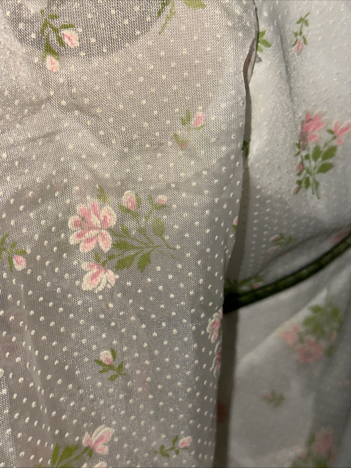 Vtg XS/S Hippie Flower Child Prairie Floral Dress