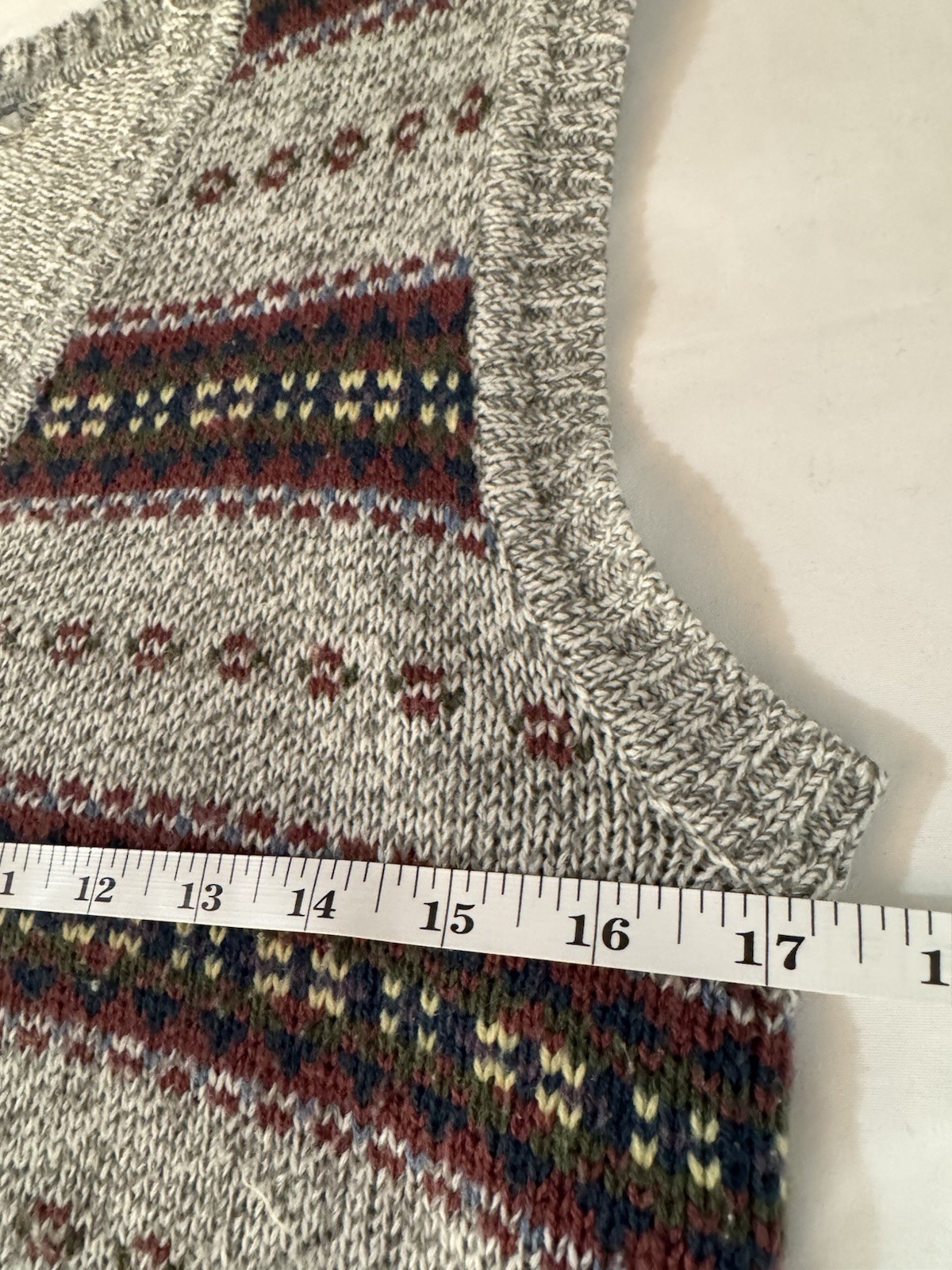Vintage 90s Knit Sweater Vest Granny Core Cottage Preppy Size Small