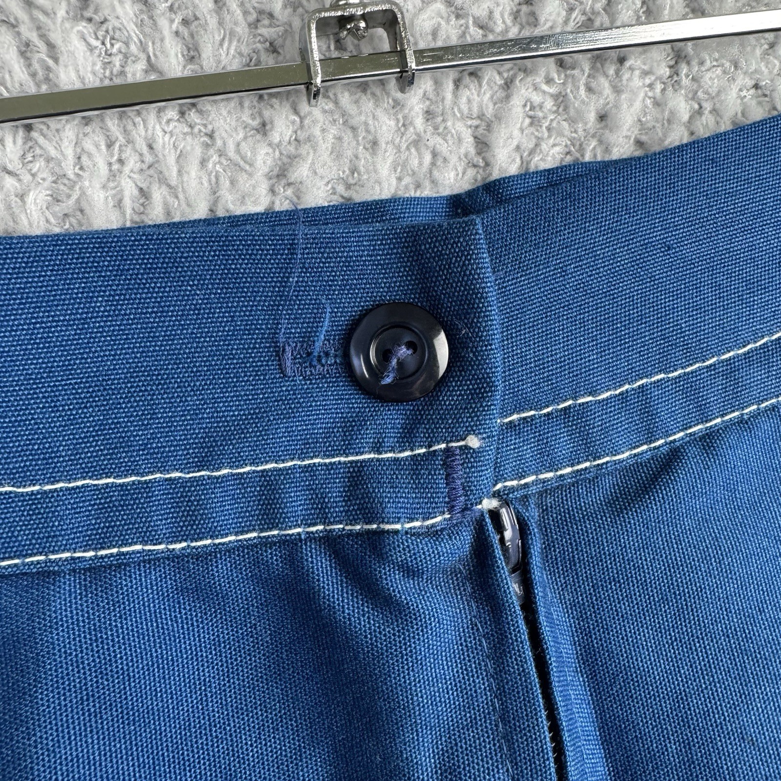 Vintage 60s Women’s Scooter Skort Shorts Blue Pockets Size 12