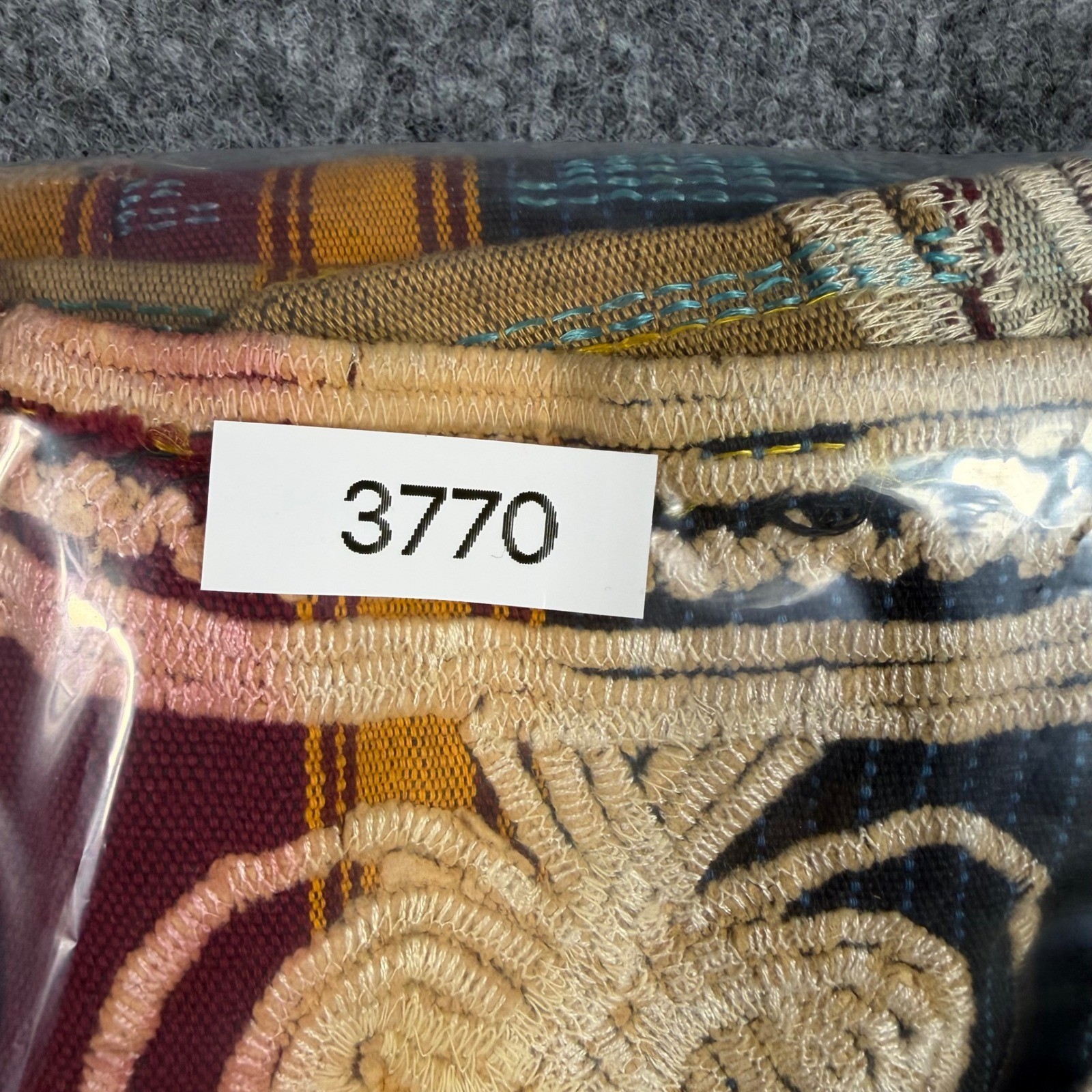 Unbranded Dashiki Tunic Shirt Unisex L Multi Cotton Embroidered Fringe GUC