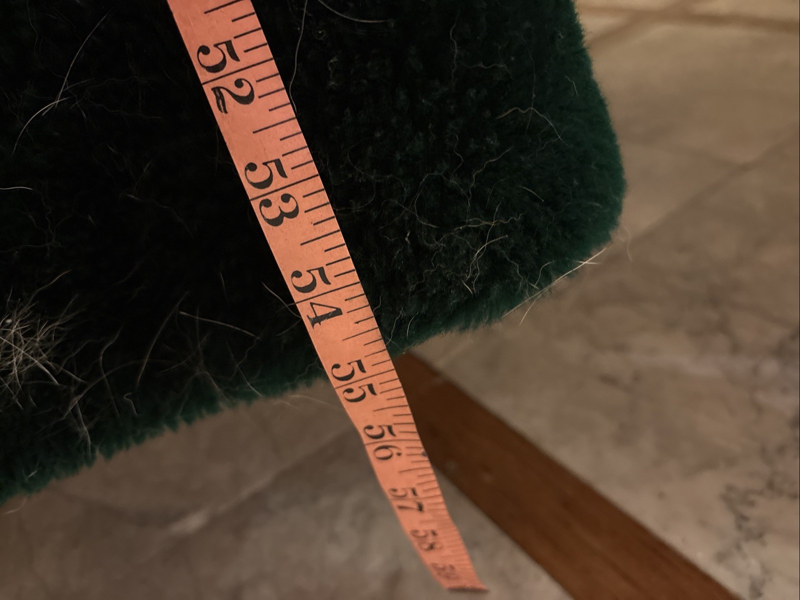1970s Vintage Borg Hunter Green Plush Fabric Robe Size L