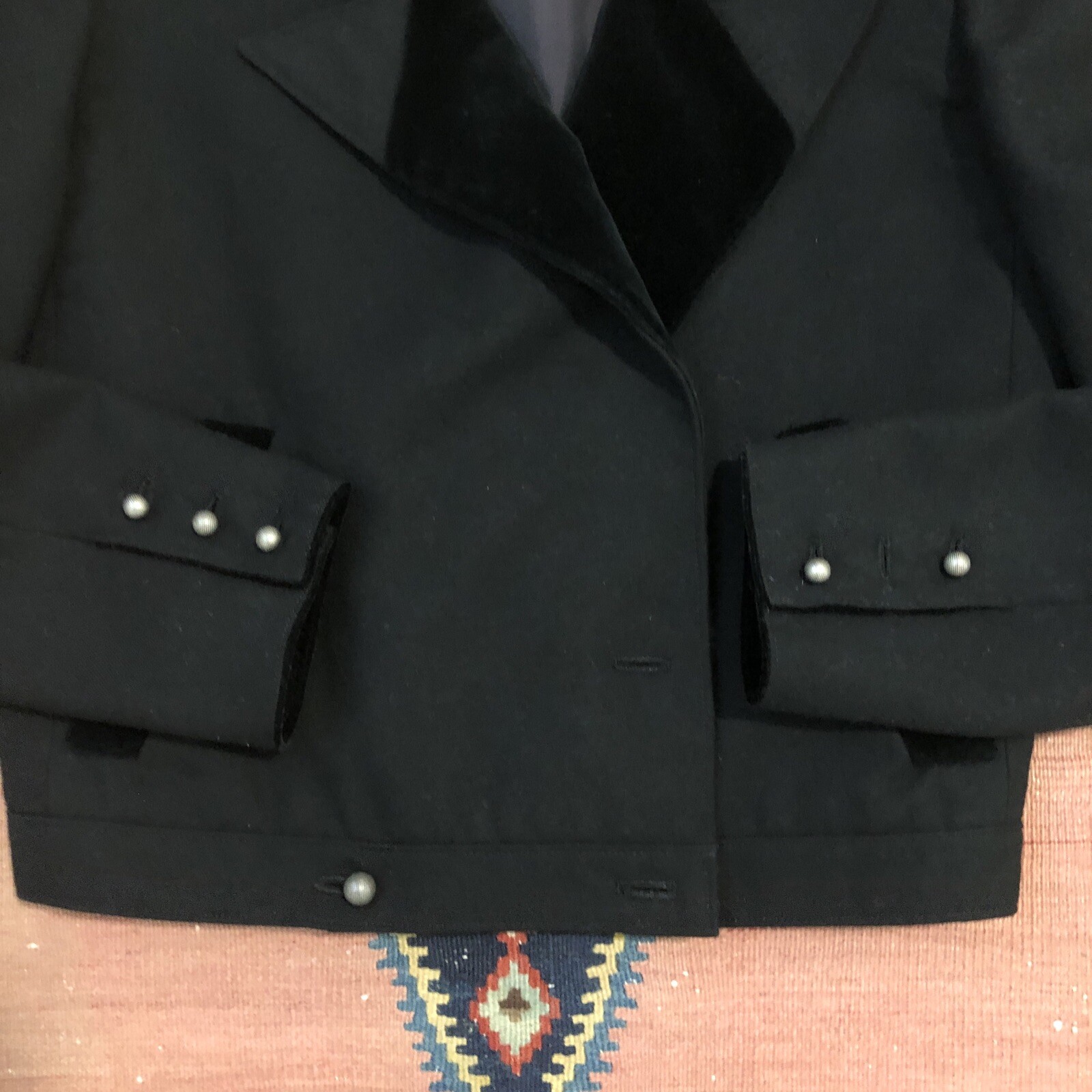 CHLOE VINTAGE BLACK JACKET MADE IN FRANCE SIZE 36