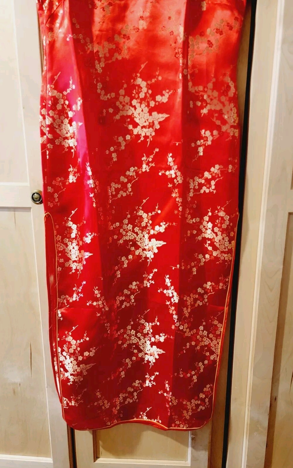 Brand New Chinese Asian Oriental Japanese Geisha Dress Kimono Red Womens Large