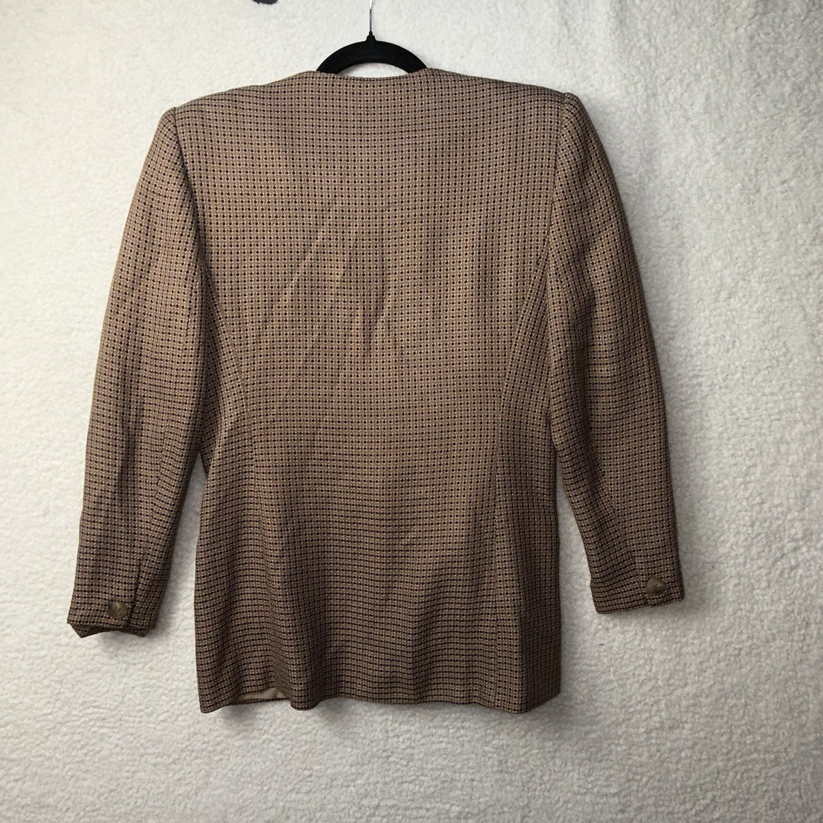 Vintage 80’s Prophecy Houndstooth Blazer Fit Size Medium Academic Retro Preppy
